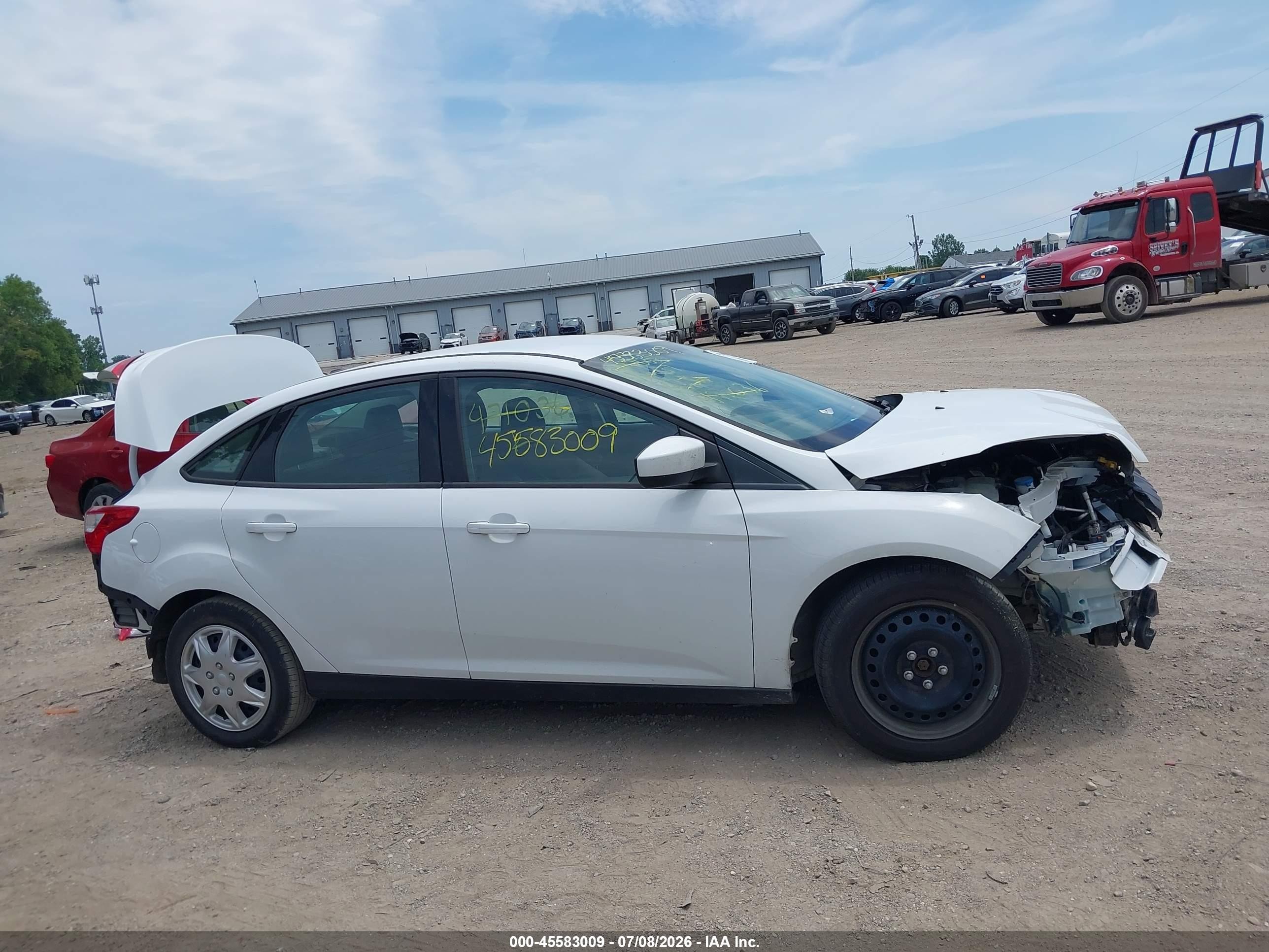 2012 Ford Focus Se White vin: 1FAHP3F24CL471036
