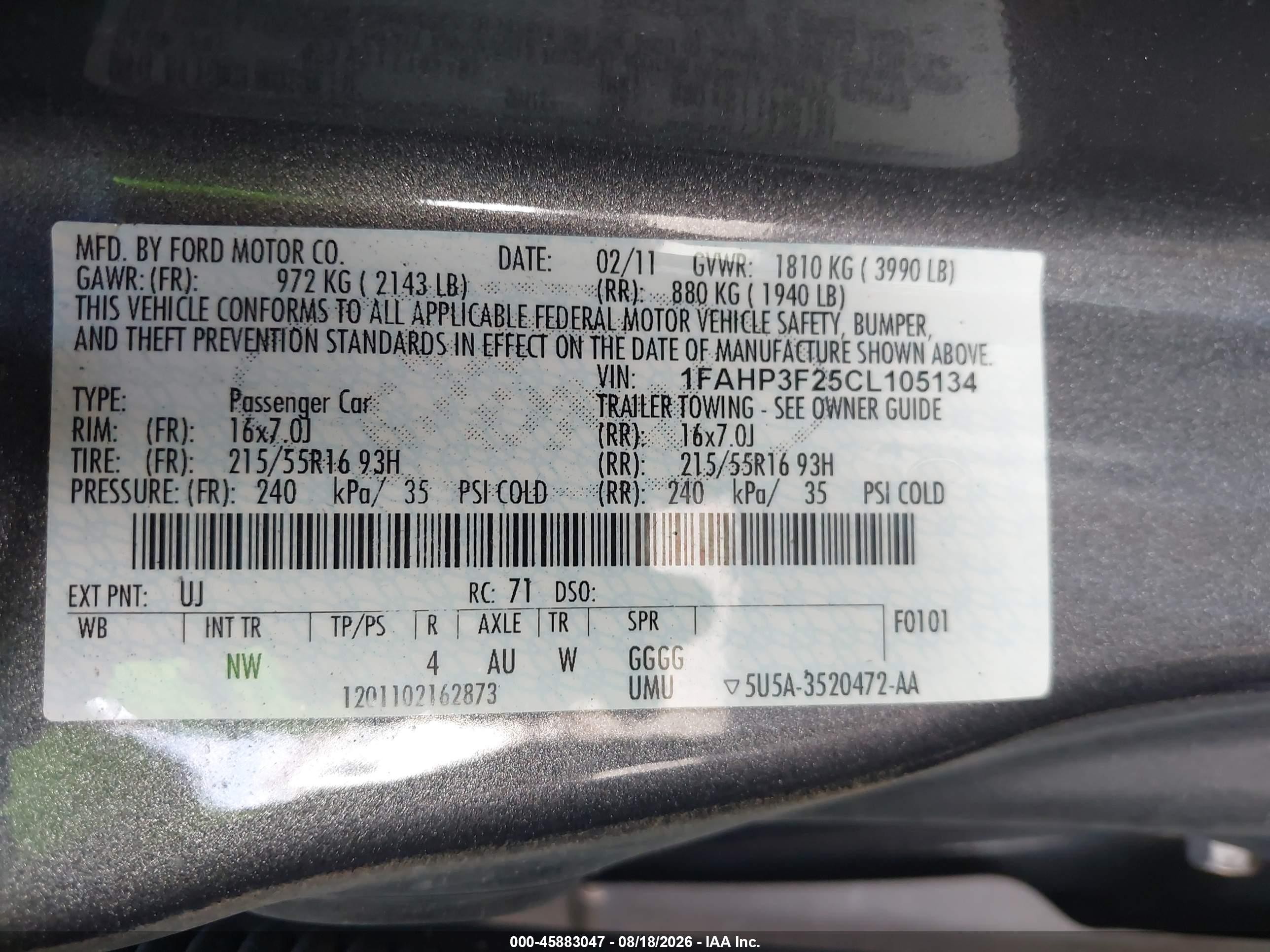 2012 Ford Focus Se Gray vin: 1FAHP3F25CL105134