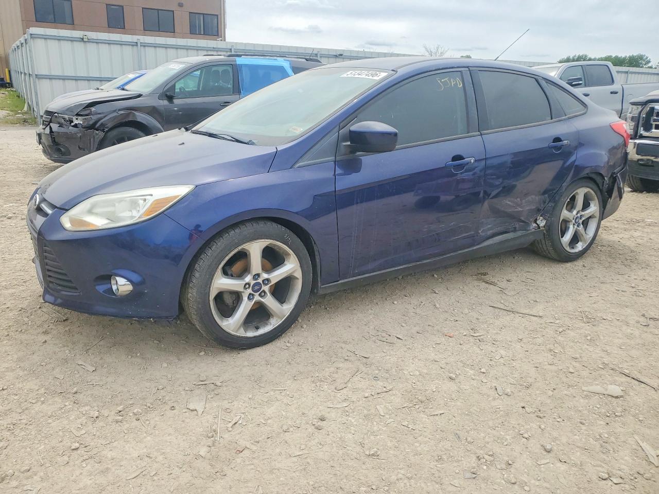 2012 Ford Focus Se Blue vin: 1FAHP3F25CL122922