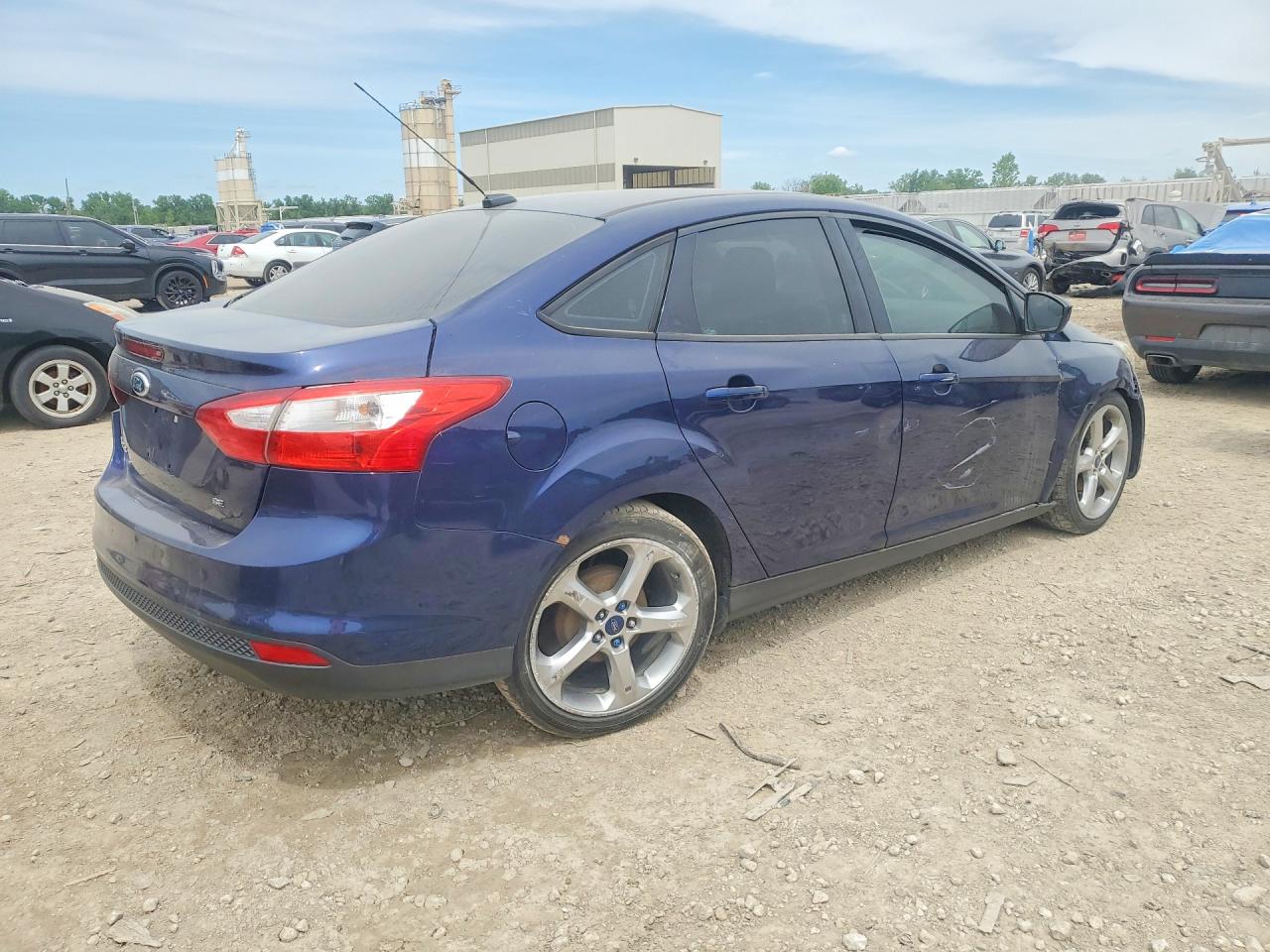 2012 Ford Focus Se Blue vin: 1FAHP3F25CL122922