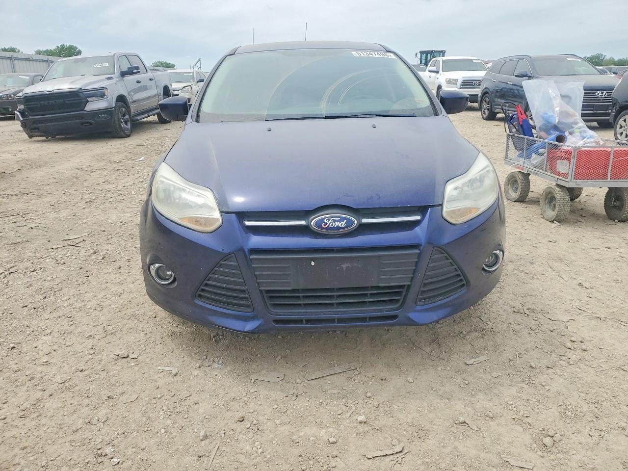 2012 Ford Focus Se Blue vin: 1FAHP3F25CL122922