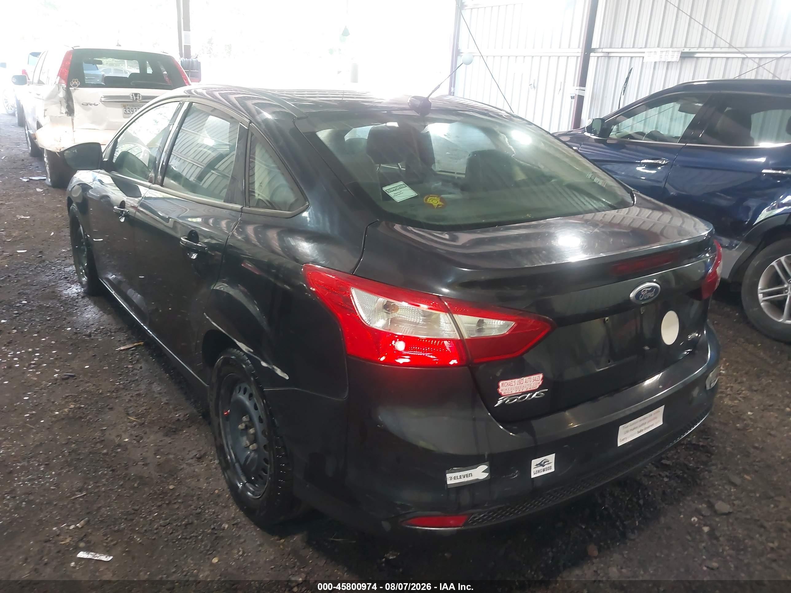 2012 Ford Focus Se Черный vin: 1FAHP3F25CL148596