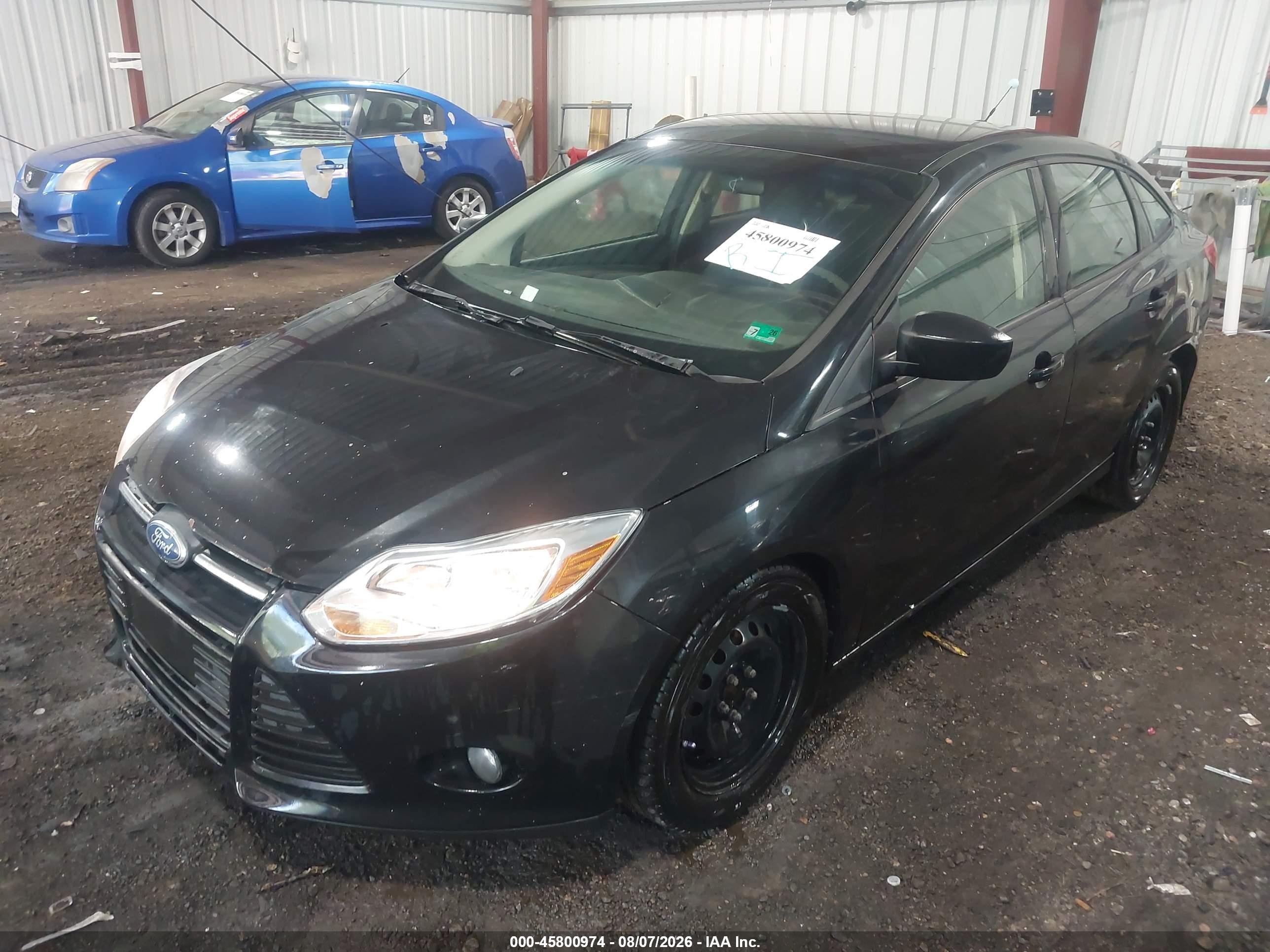 2012 Ford Focus Se Черный vin: 1FAHP3F25CL148596