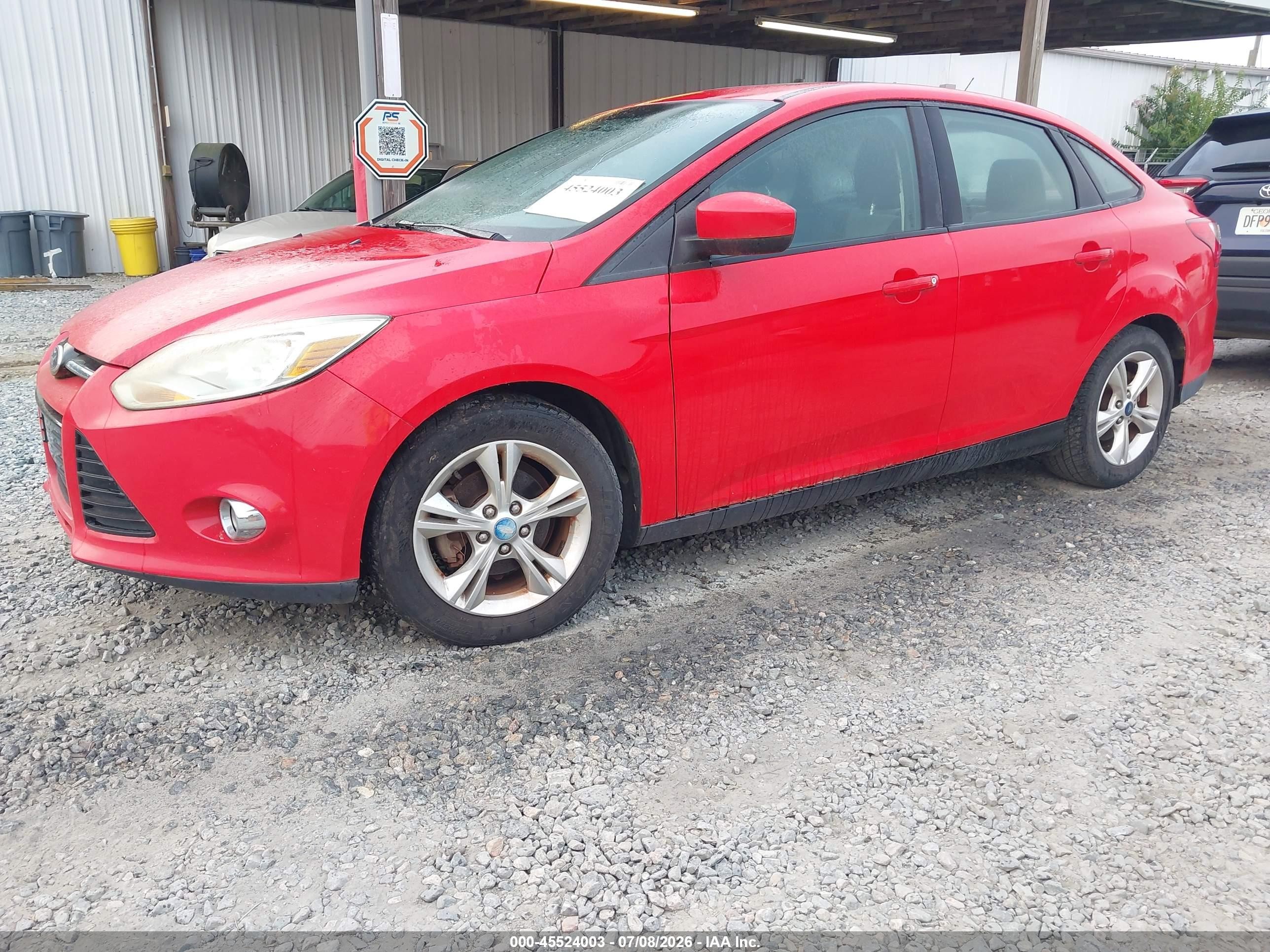2012 Ford Focus Se Red vin: 1FAHP3F25CL152941
