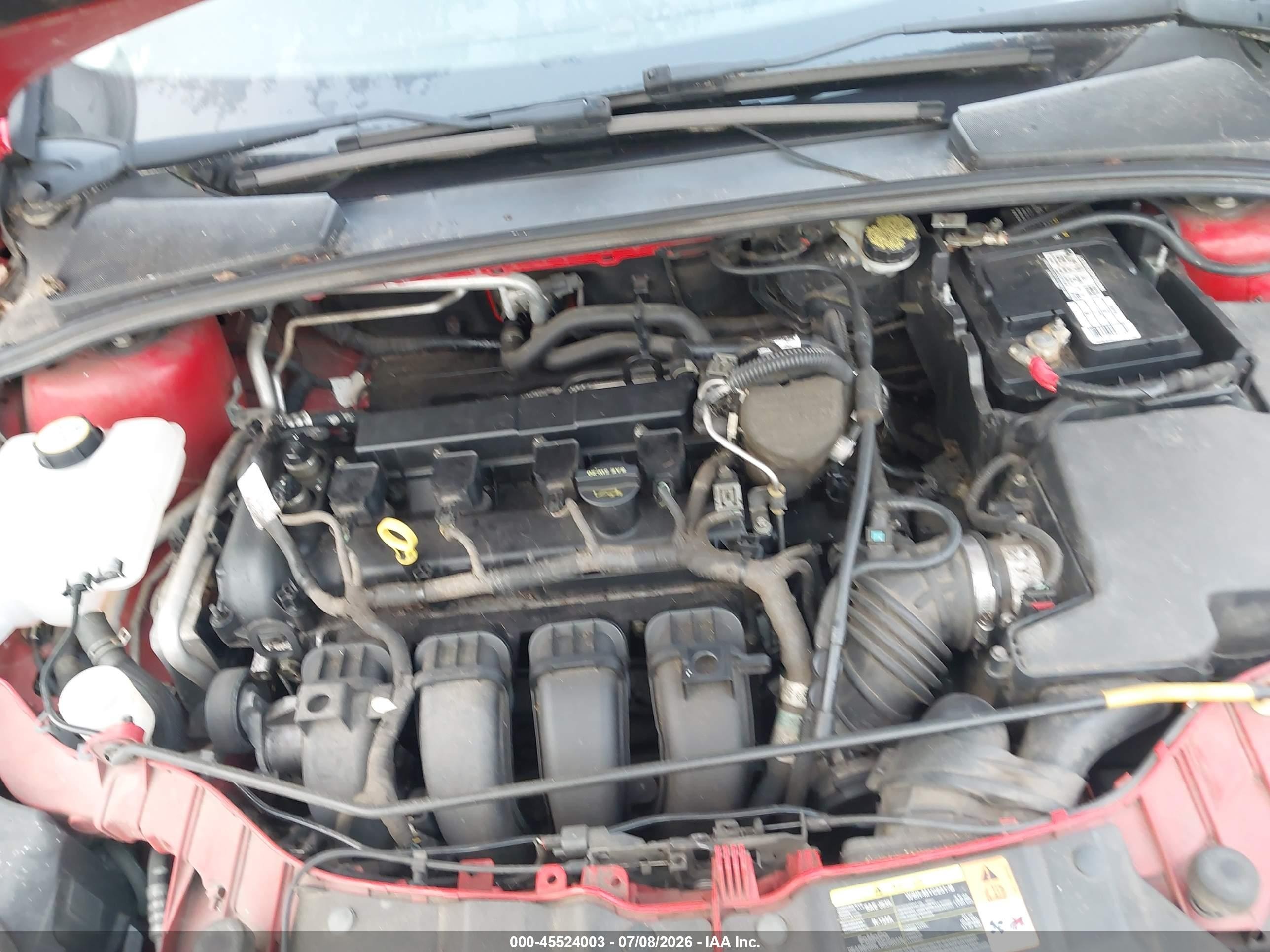 2012 Ford Focus Se Red vin: 1FAHP3F25CL152941