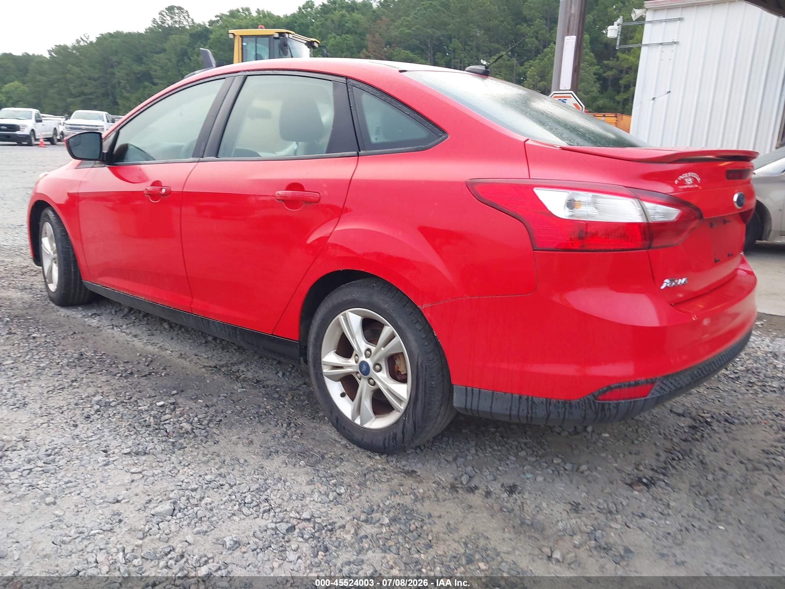 2012 Ford Focus Se Red vin: 1FAHP3F25CL152941