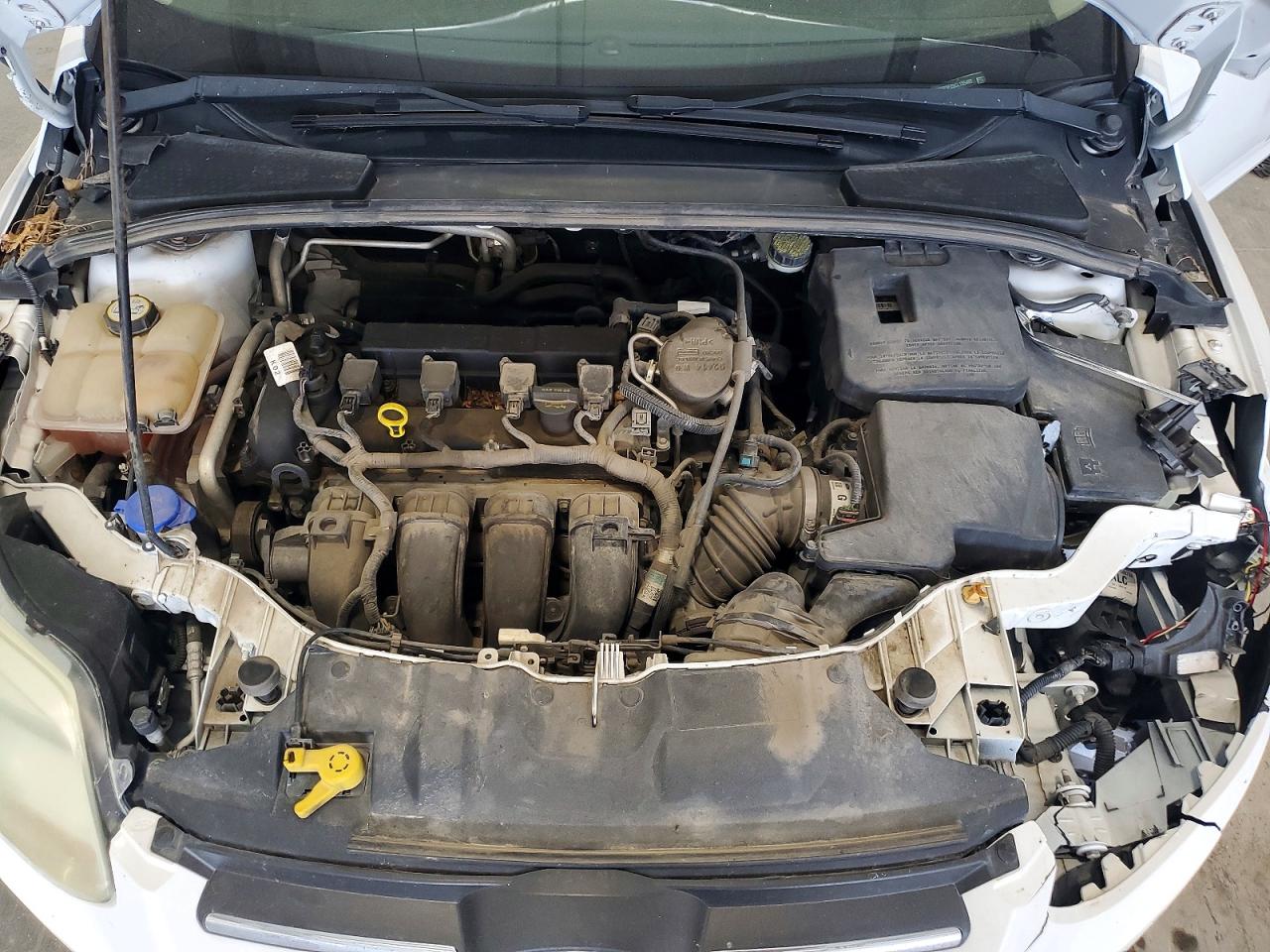 2012 Ford Focus Se White vin: 1FAHP3F25CL155497