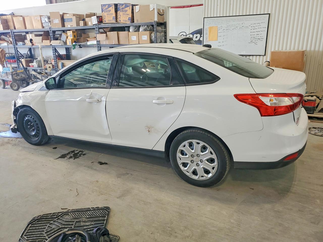 2012 Ford Focus Se White vin: 1FAHP3F25CL155497