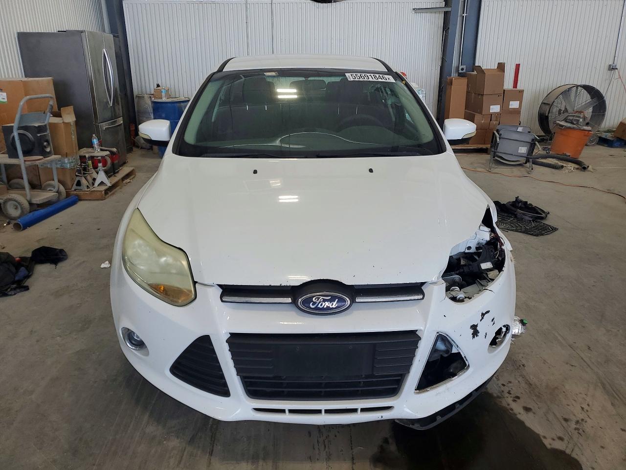 2012 Ford Focus Se White vin: 1FAHP3F25CL155497