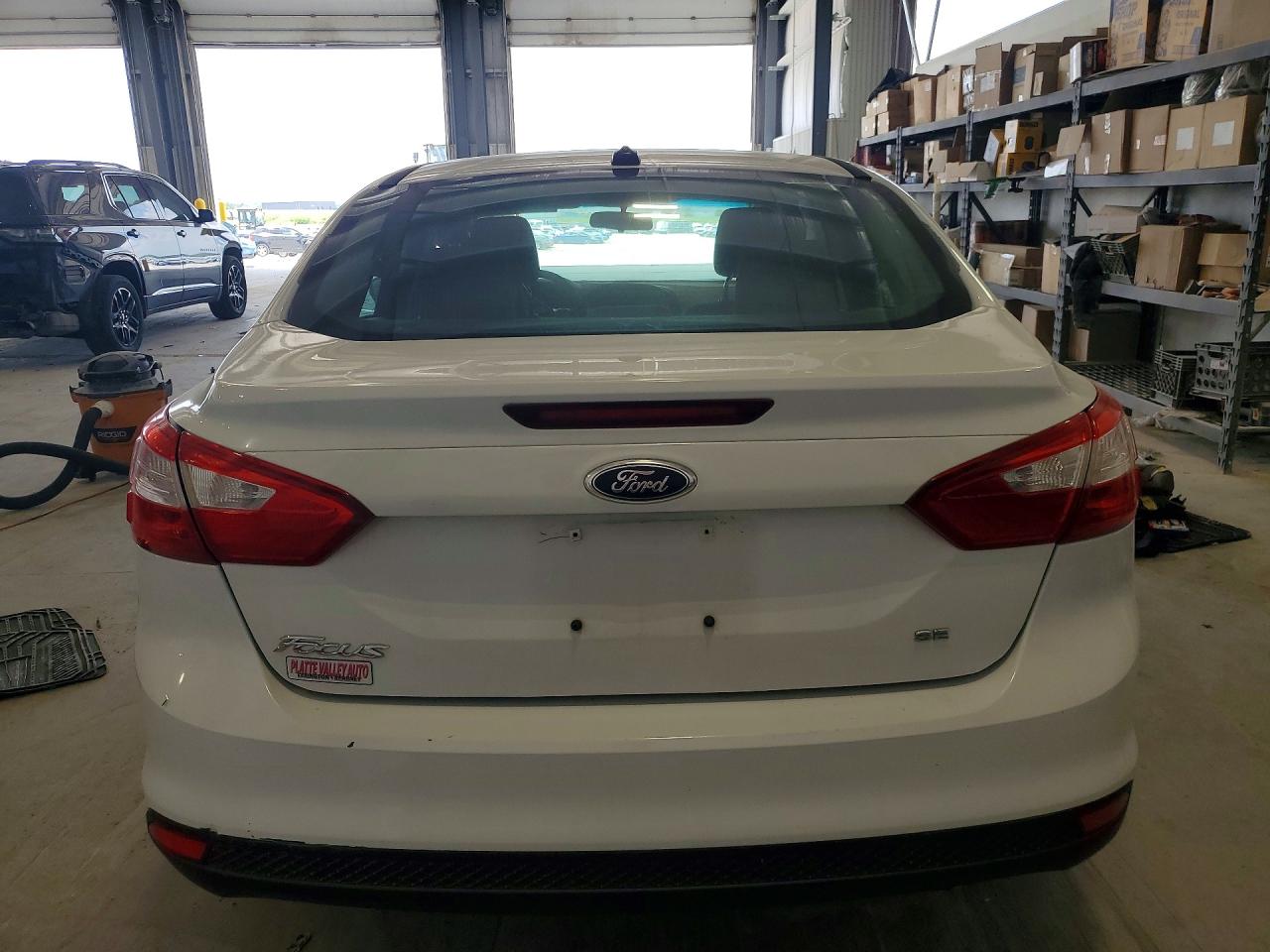 2012 Ford Focus Se White vin: 1FAHP3F25CL155497