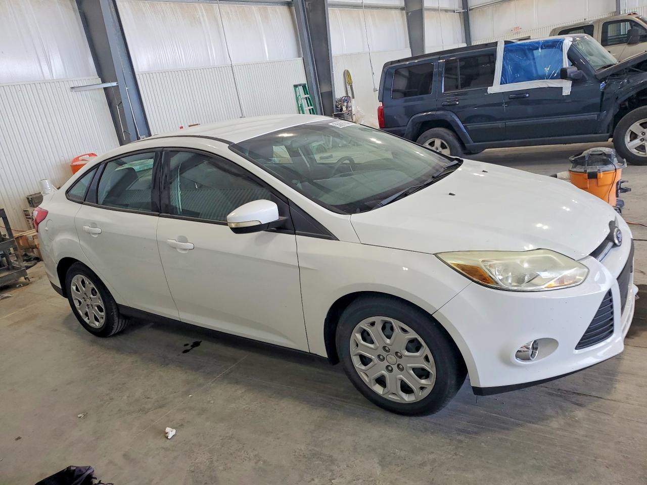 2012 Ford Focus Se White vin: 1FAHP3F25CL155497