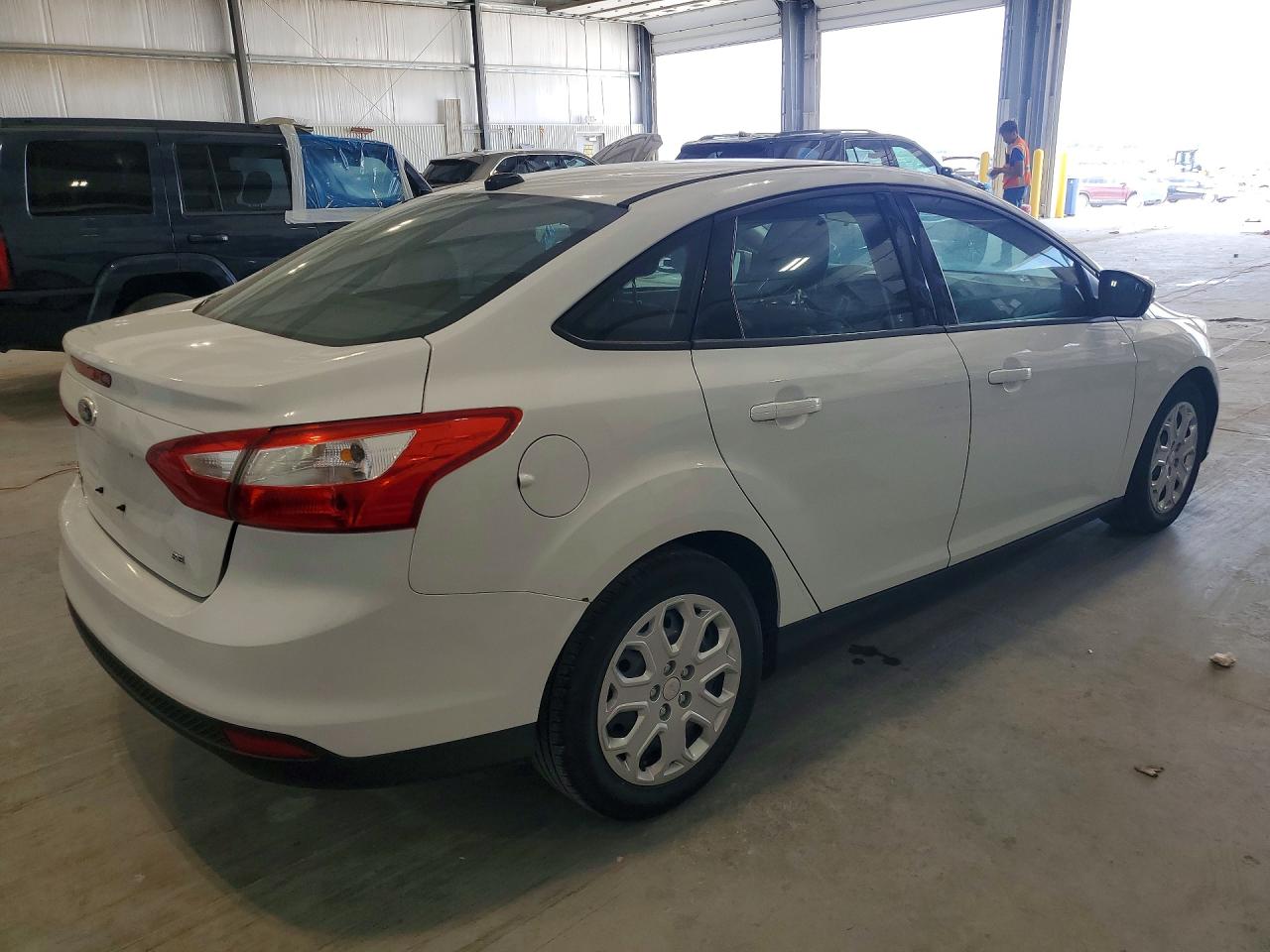 2012 Ford Focus Se White vin: 1FAHP3F25CL155497