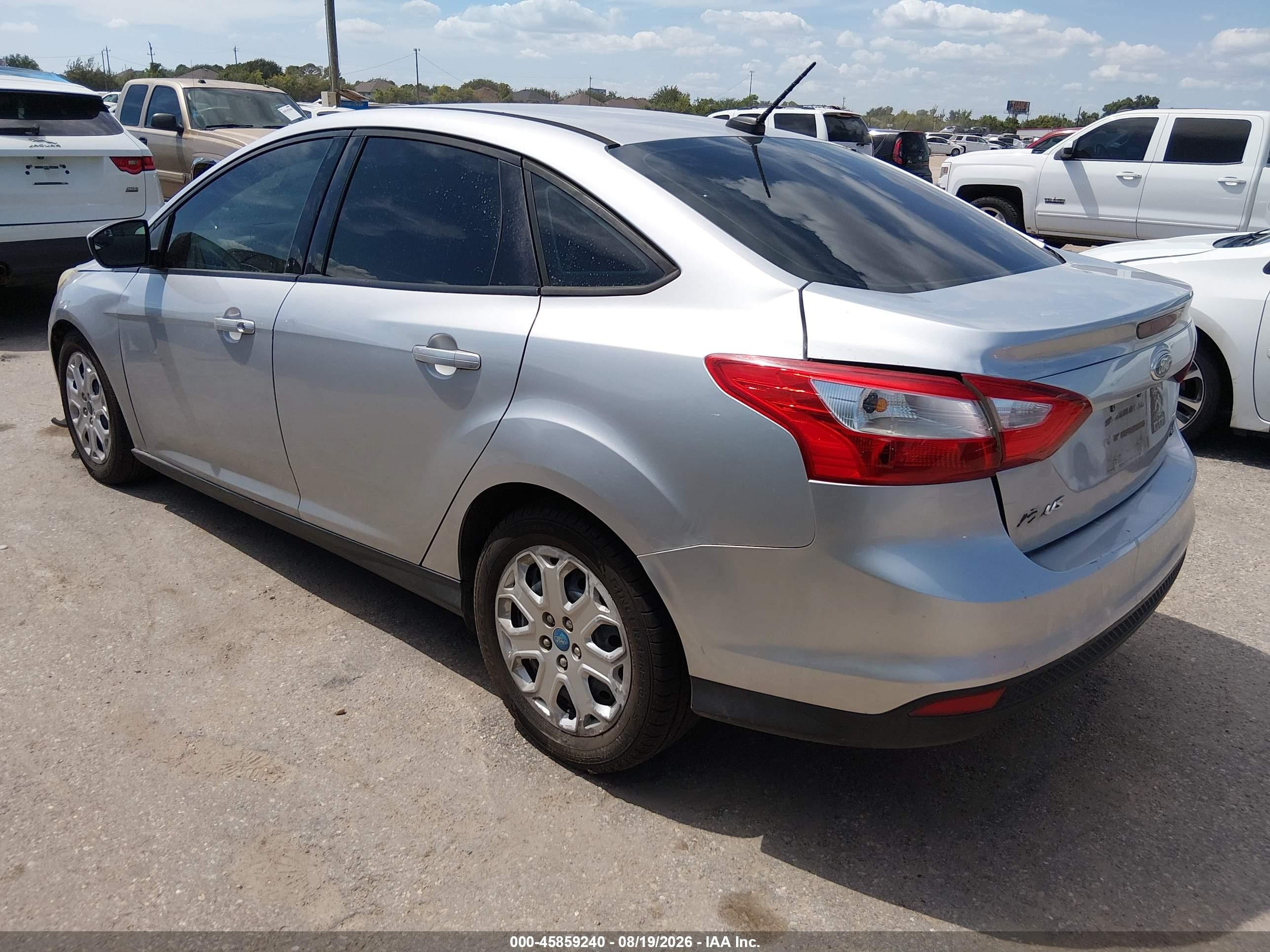 2012 Ford Focus Se White vin: 1FAHP3F25CL207355
