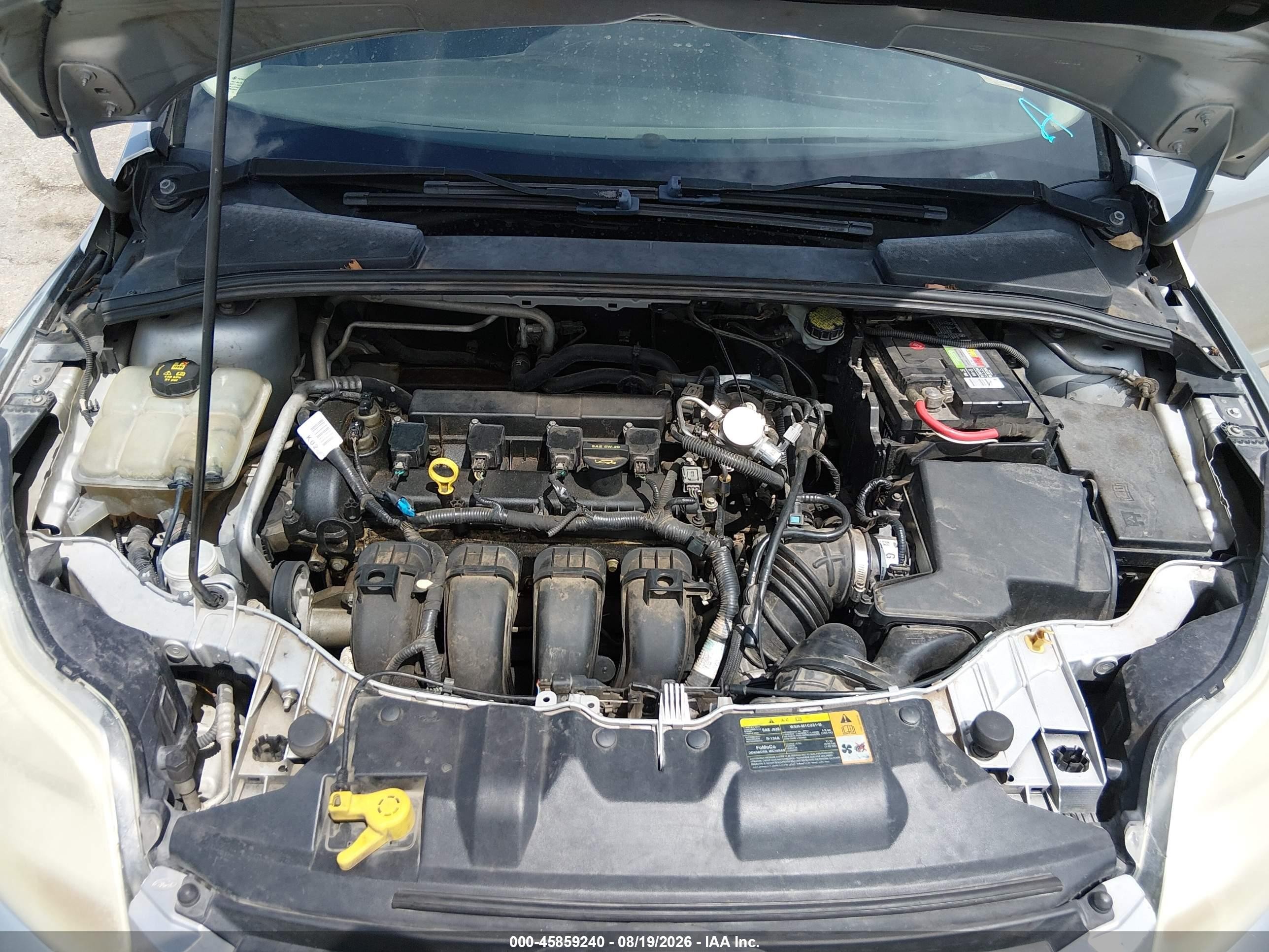 2012 Ford Focus Se White vin: 1FAHP3F25CL207355