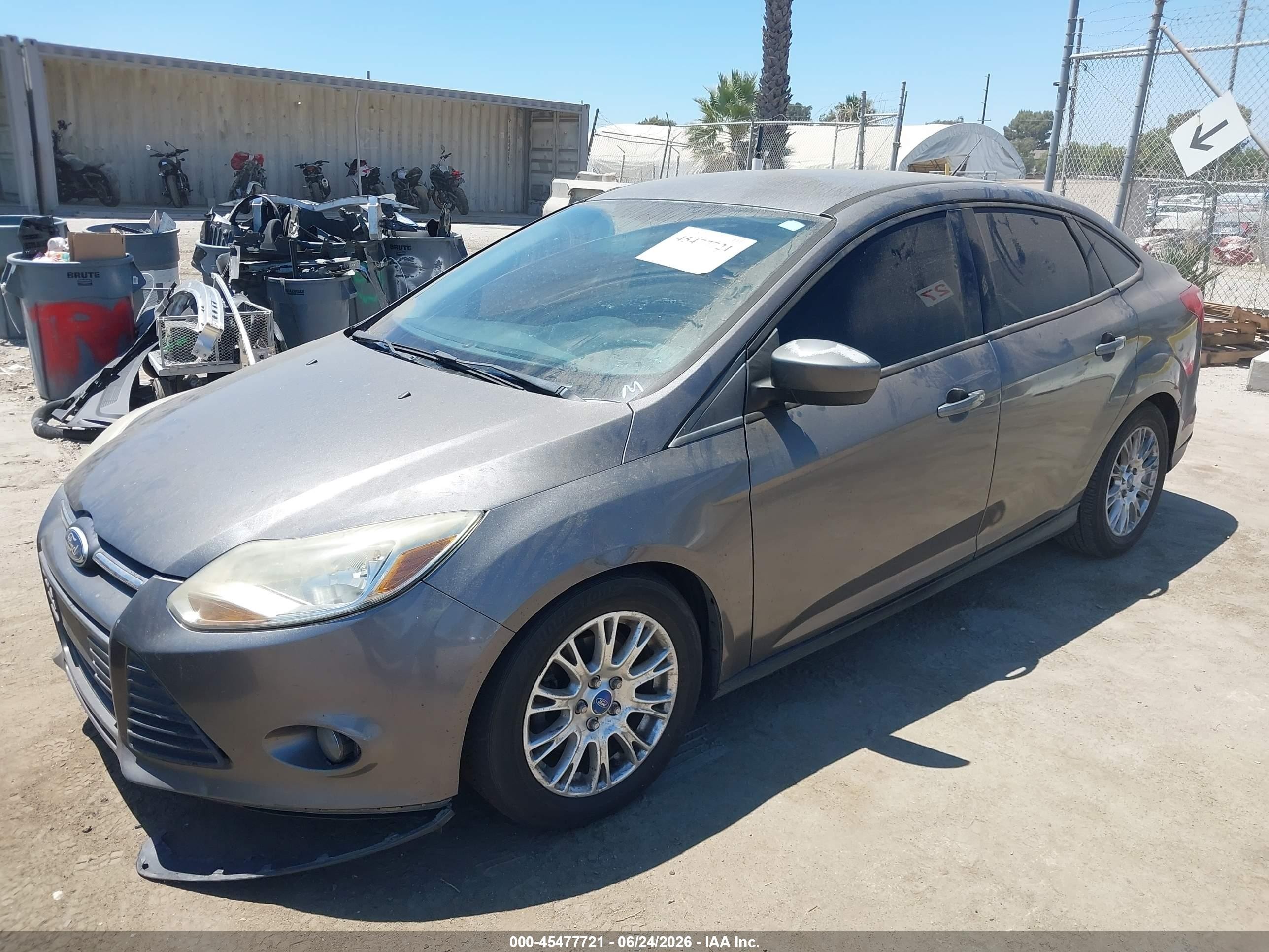 2012 Ford Focus Se Серый vin: 1FAHP3F25CL239349