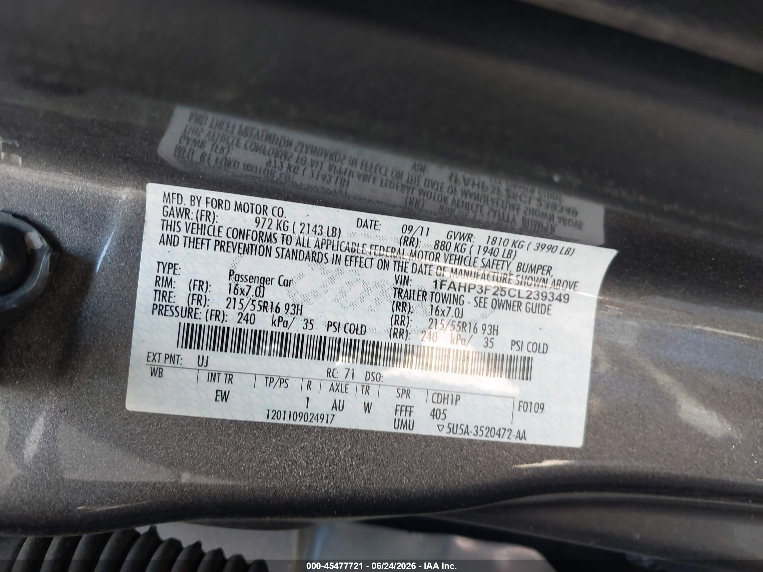 2012 Ford Focus Se Серый vin: 1FAHP3F25CL239349