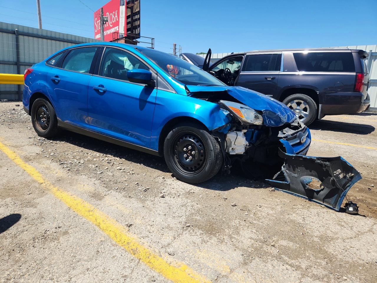 2012 Ford Focus Se Blue vin: 1FAHP3F25CL243725