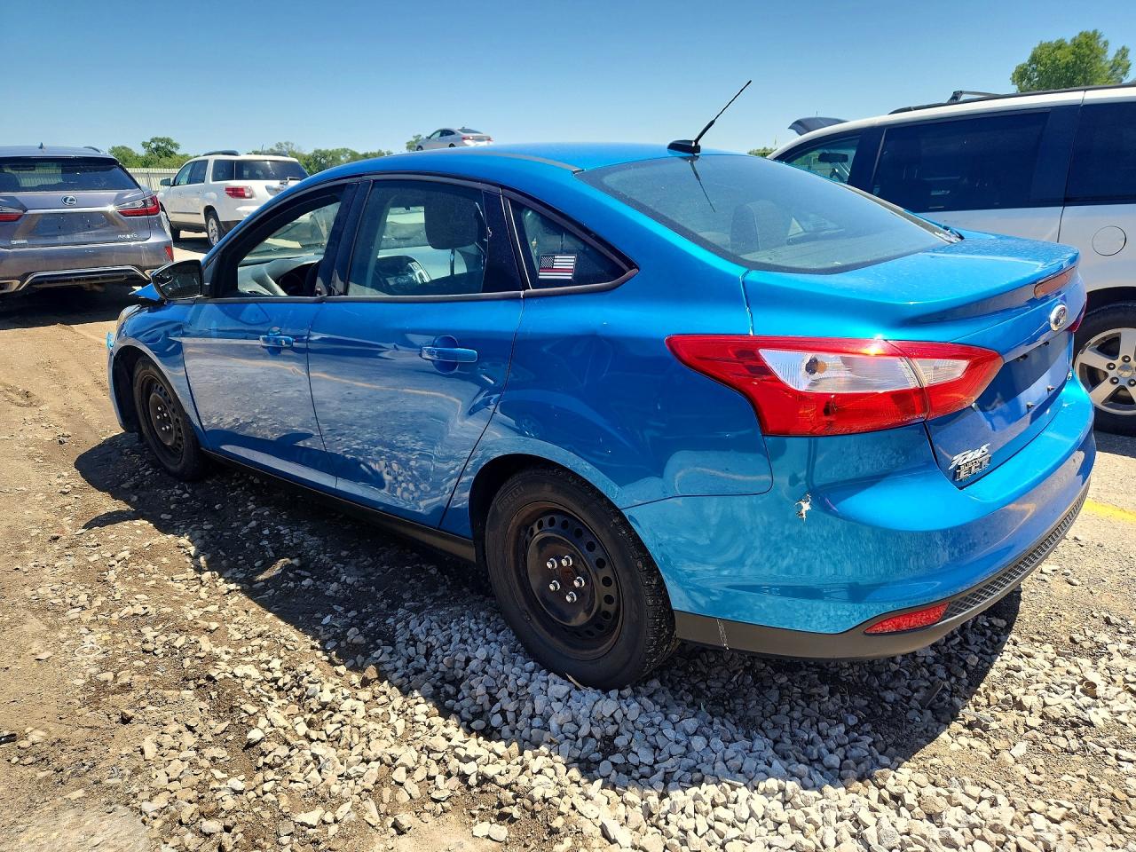 2012 Ford Focus Se Blue vin: 1FAHP3F25CL243725
