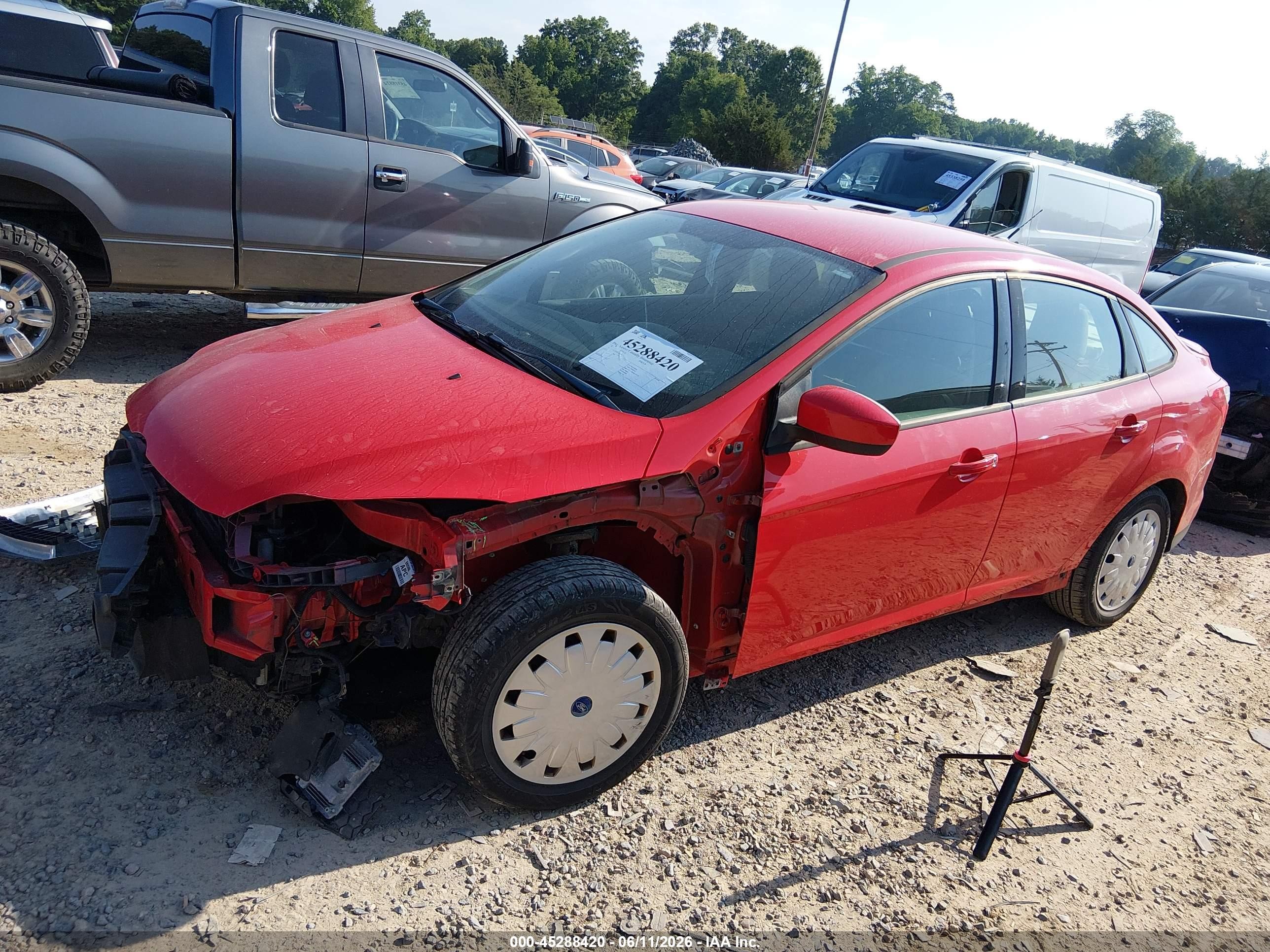 2012 Ford Focus Se Red vin: 1FAHP3F25CL254045