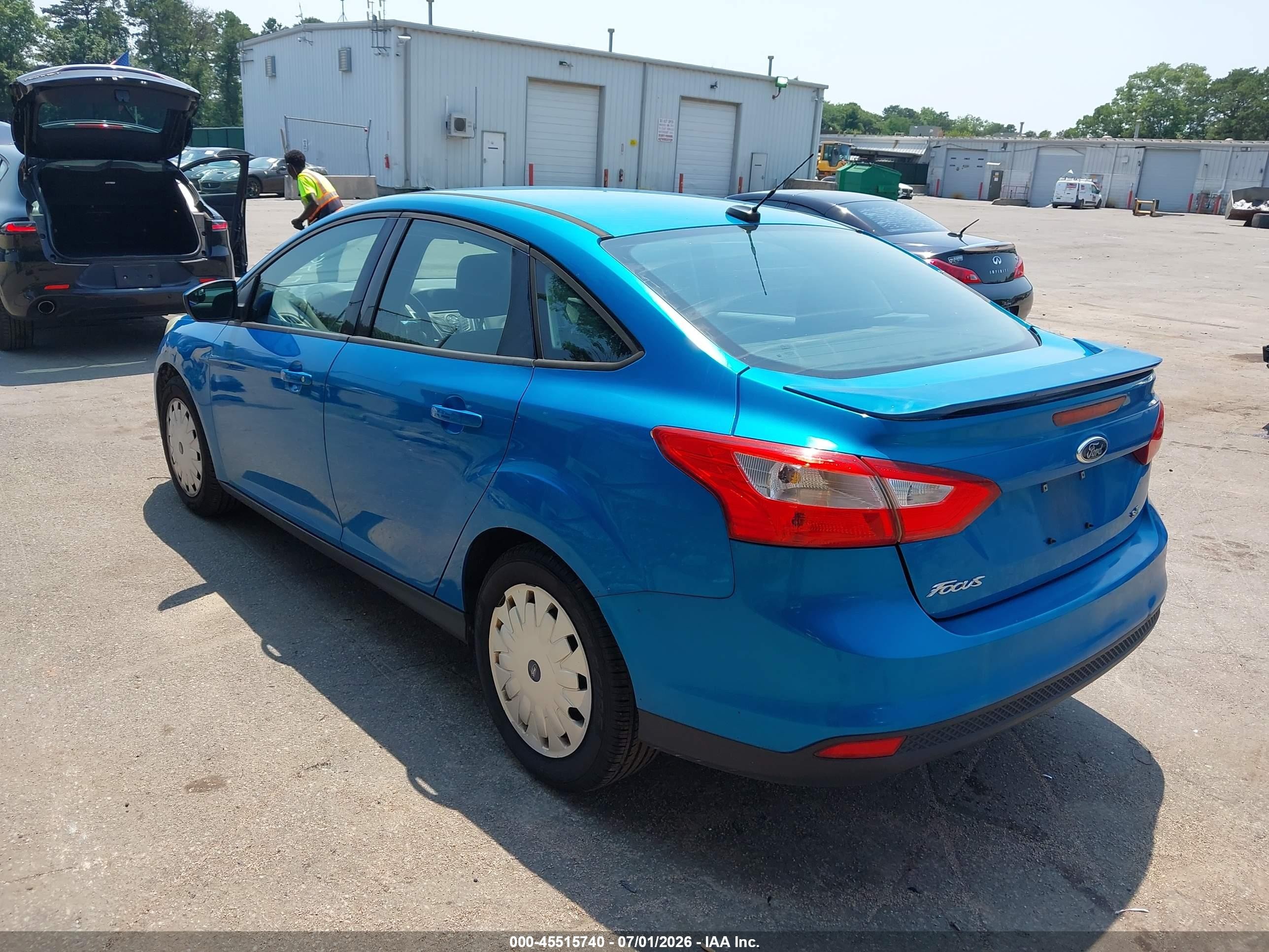2012 Ford Focus Se Синий vin: 1FAHP3F25CL262520