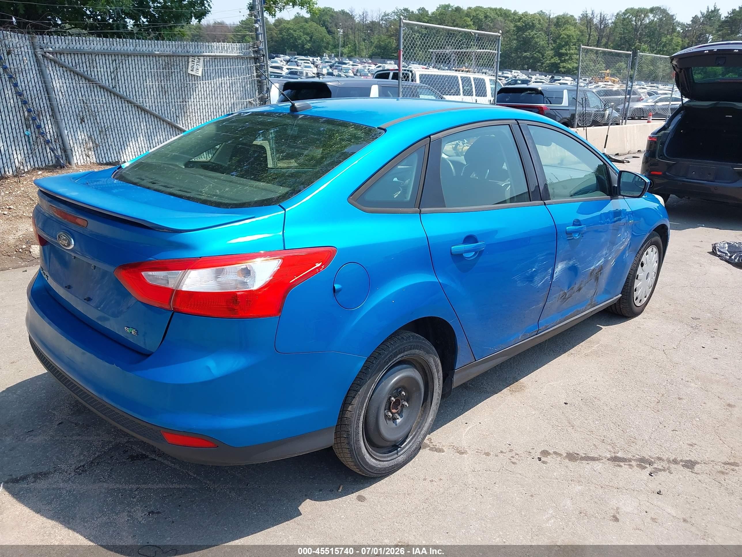 2012 Ford Focus Se Синий vin: 1FAHP3F25CL262520
