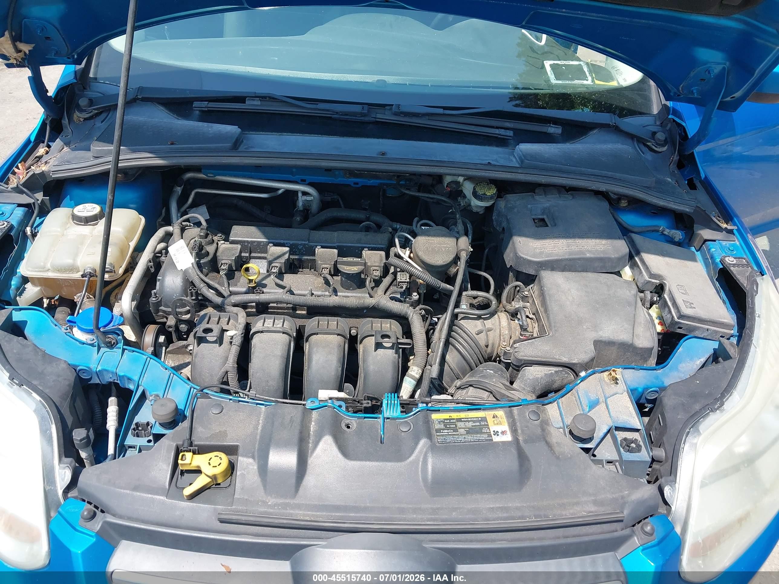 2012 Ford Focus Se Синий vin: 1FAHP3F25CL262520