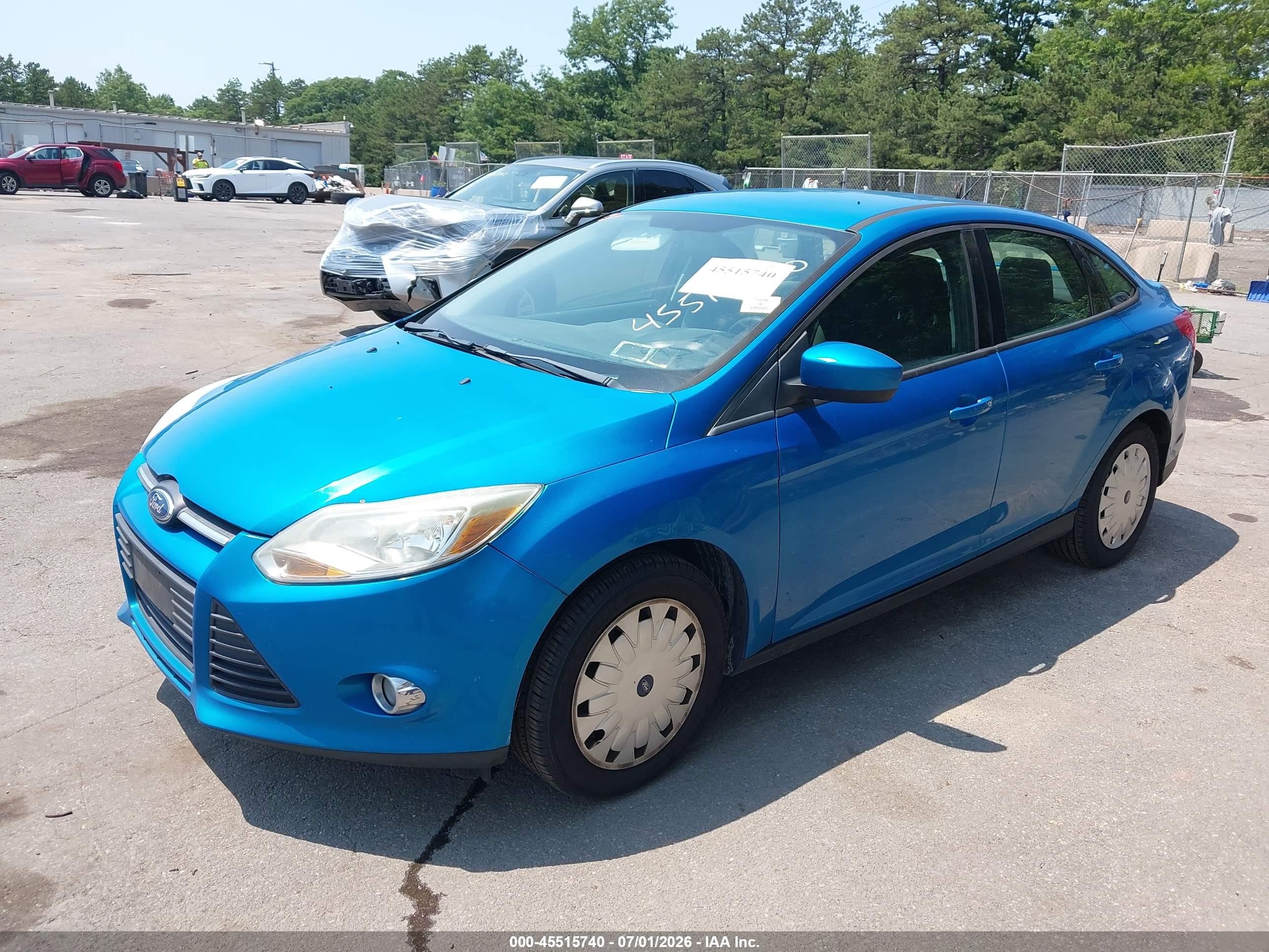 2012 Ford Focus Se Синий vin: 1FAHP3F25CL262520