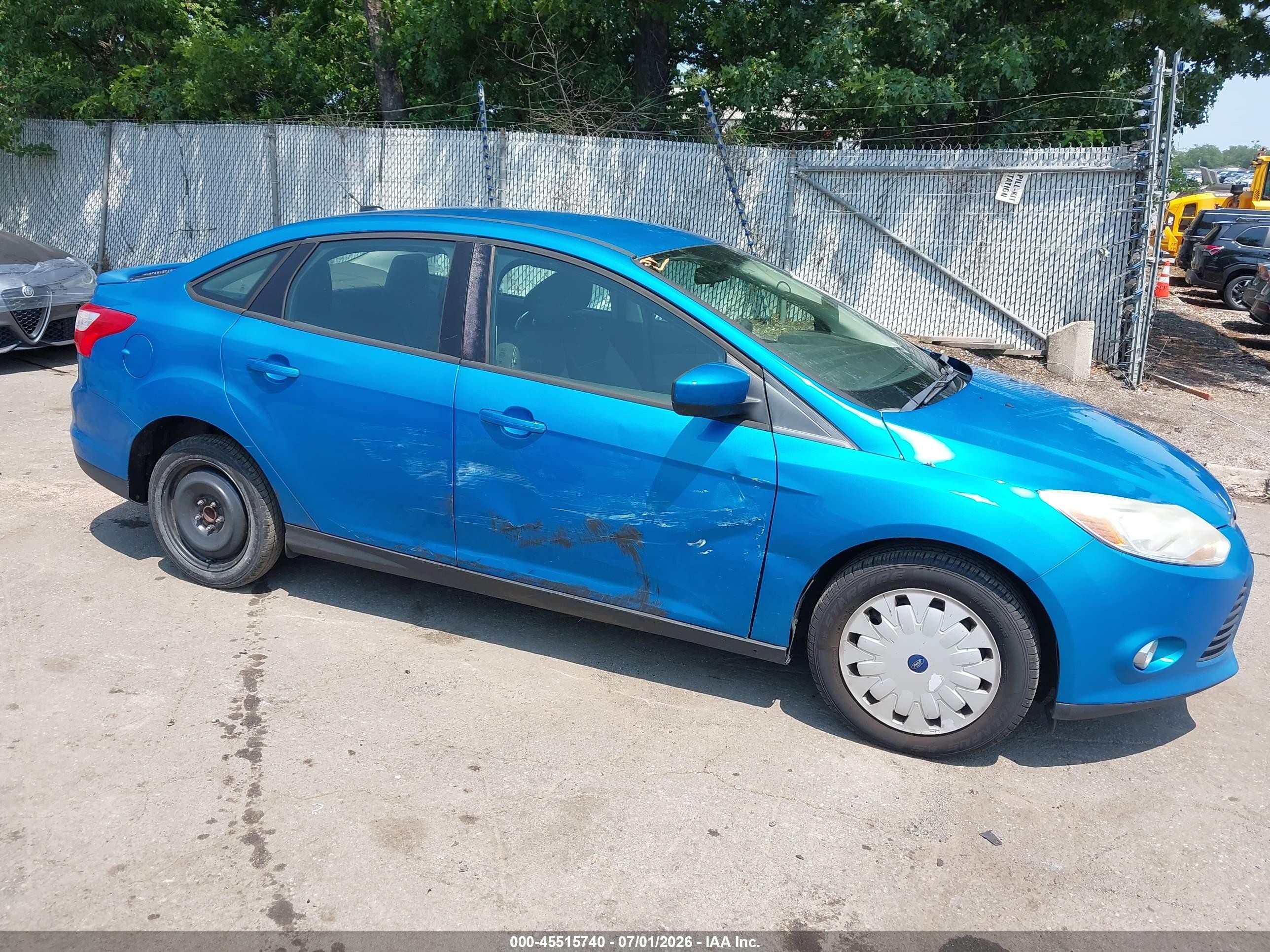 2012 Ford Focus Se Синий vin: 1FAHP3F25CL262520