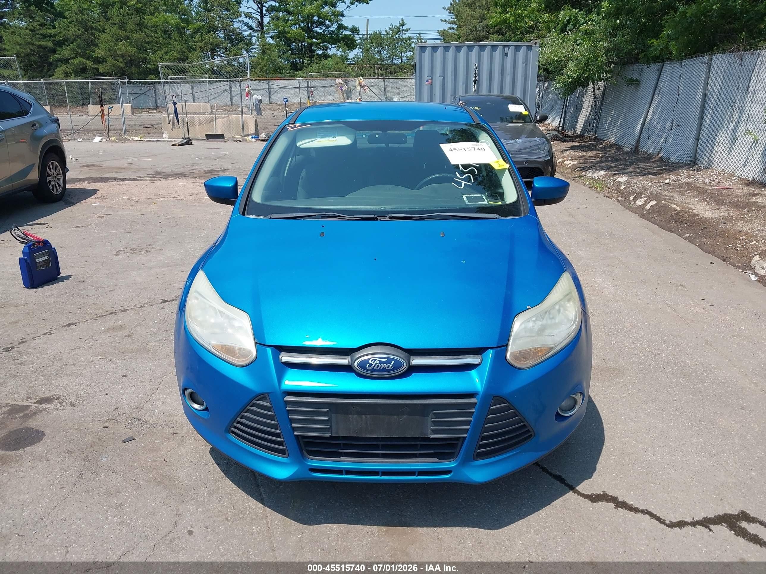 2012 Ford Focus Se Синий vin: 1FAHP3F25CL262520
