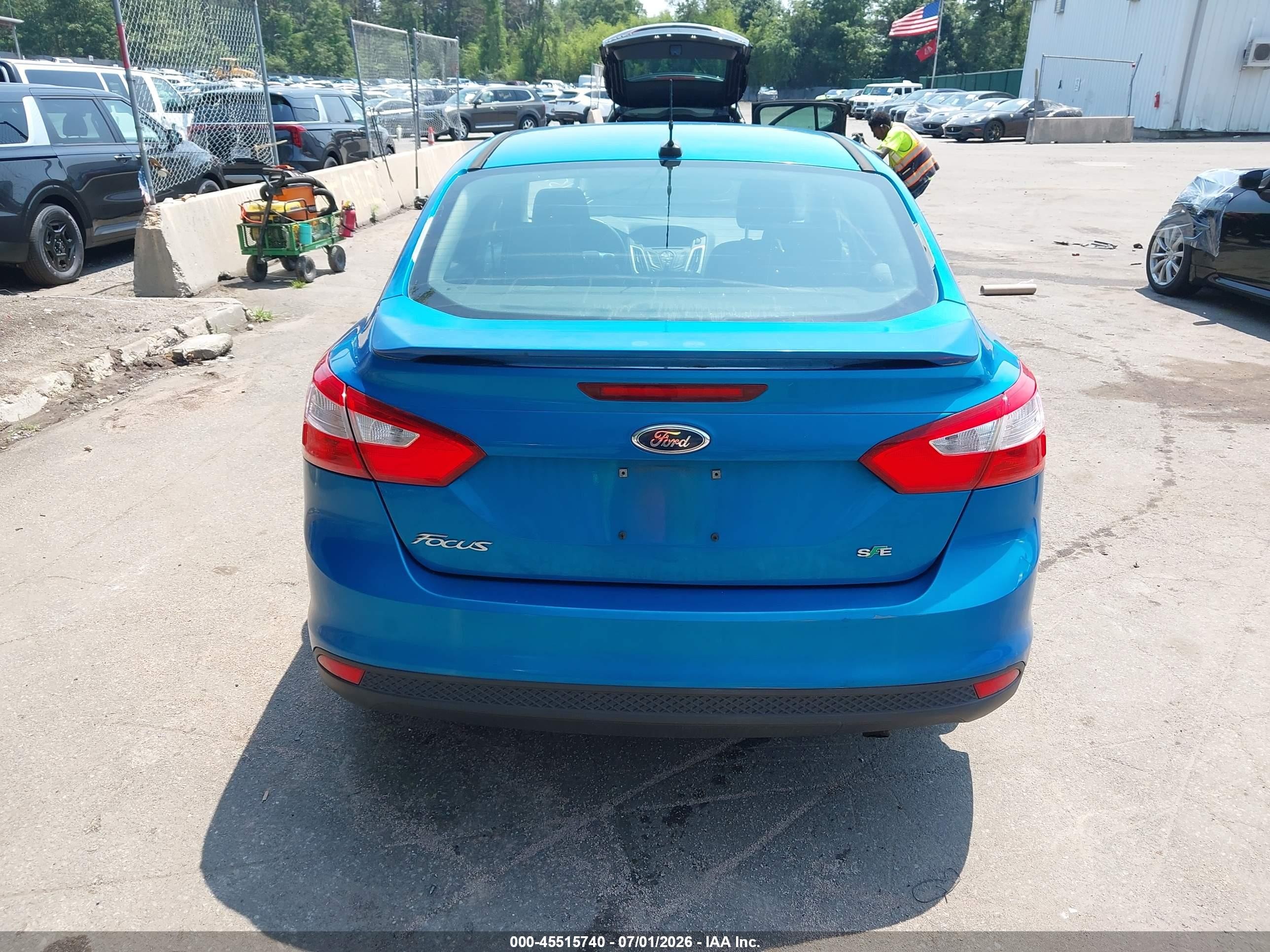 2012 Ford Focus Se Синий vin: 1FAHP3F25CL262520