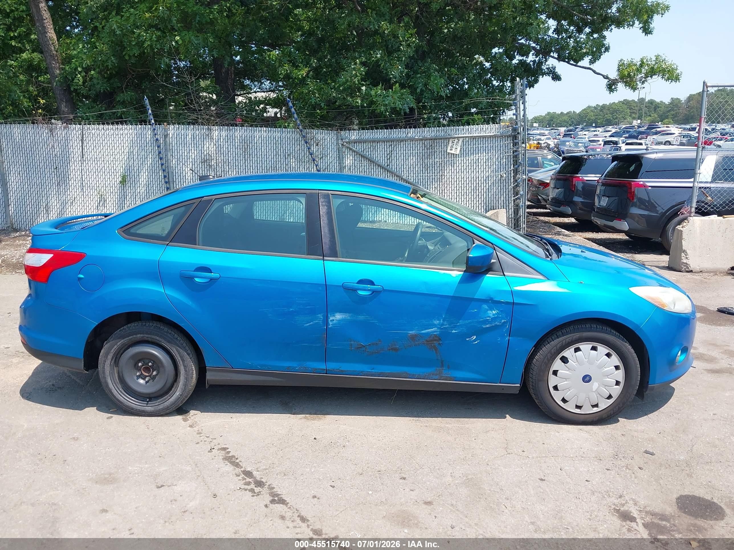 2012 Ford Focus Se Синий vin: 1FAHP3F25CL262520