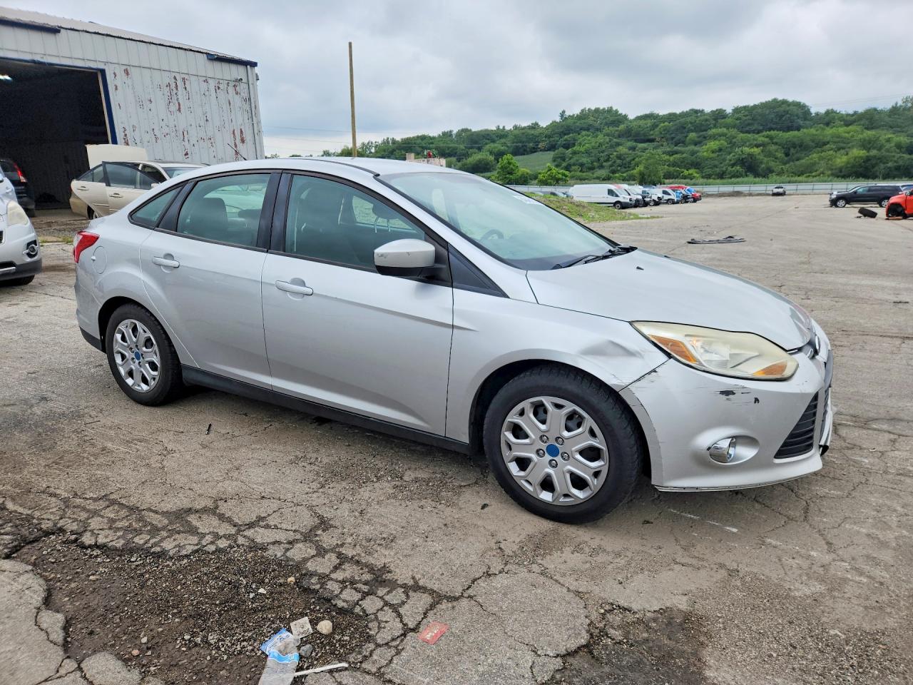 2012 Ford Focus Se Silver vin: 1FAHP3F25CL263442