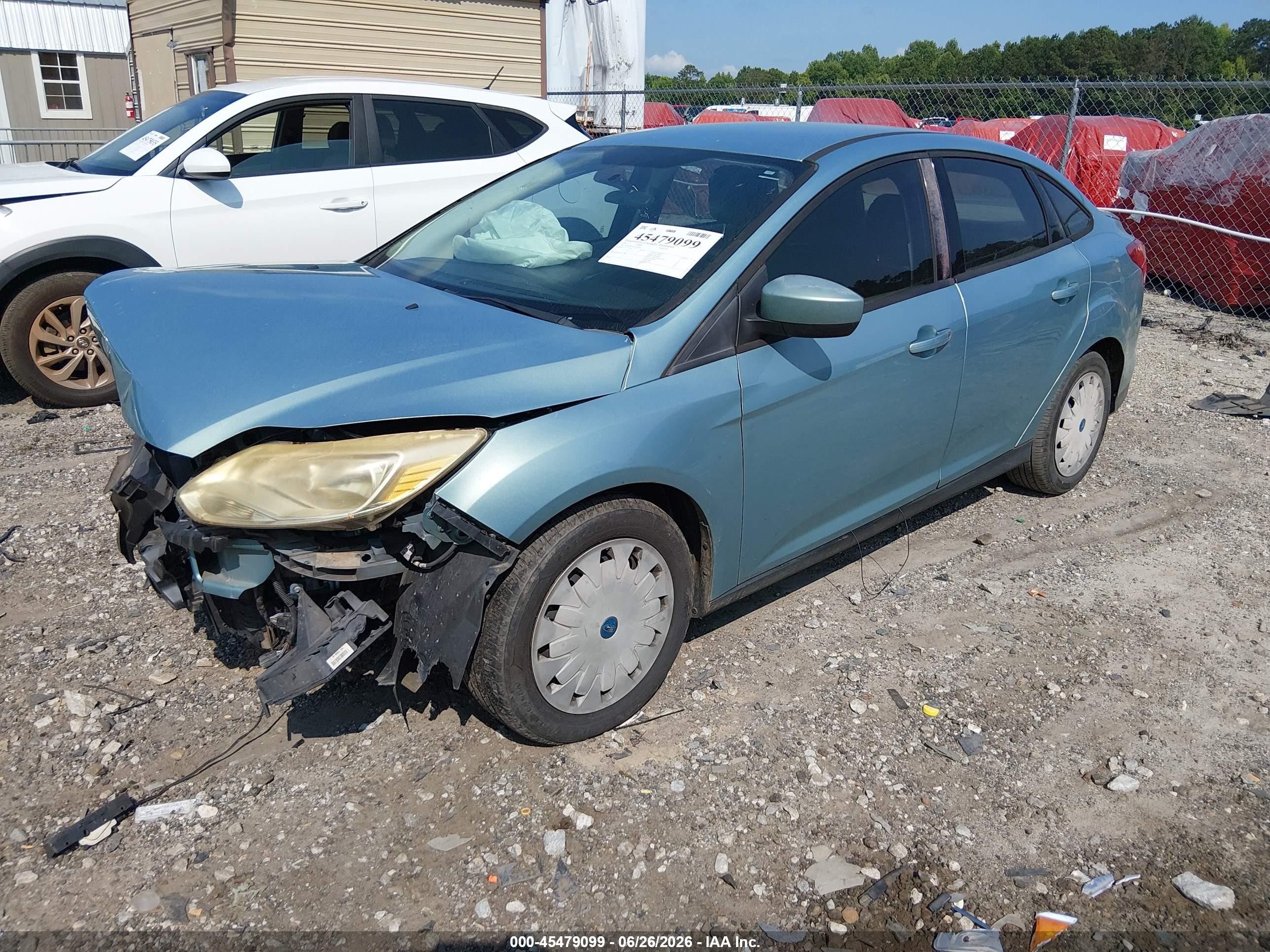 2012 Ford Focus Se Green vin: 1FAHP3F25CL279012