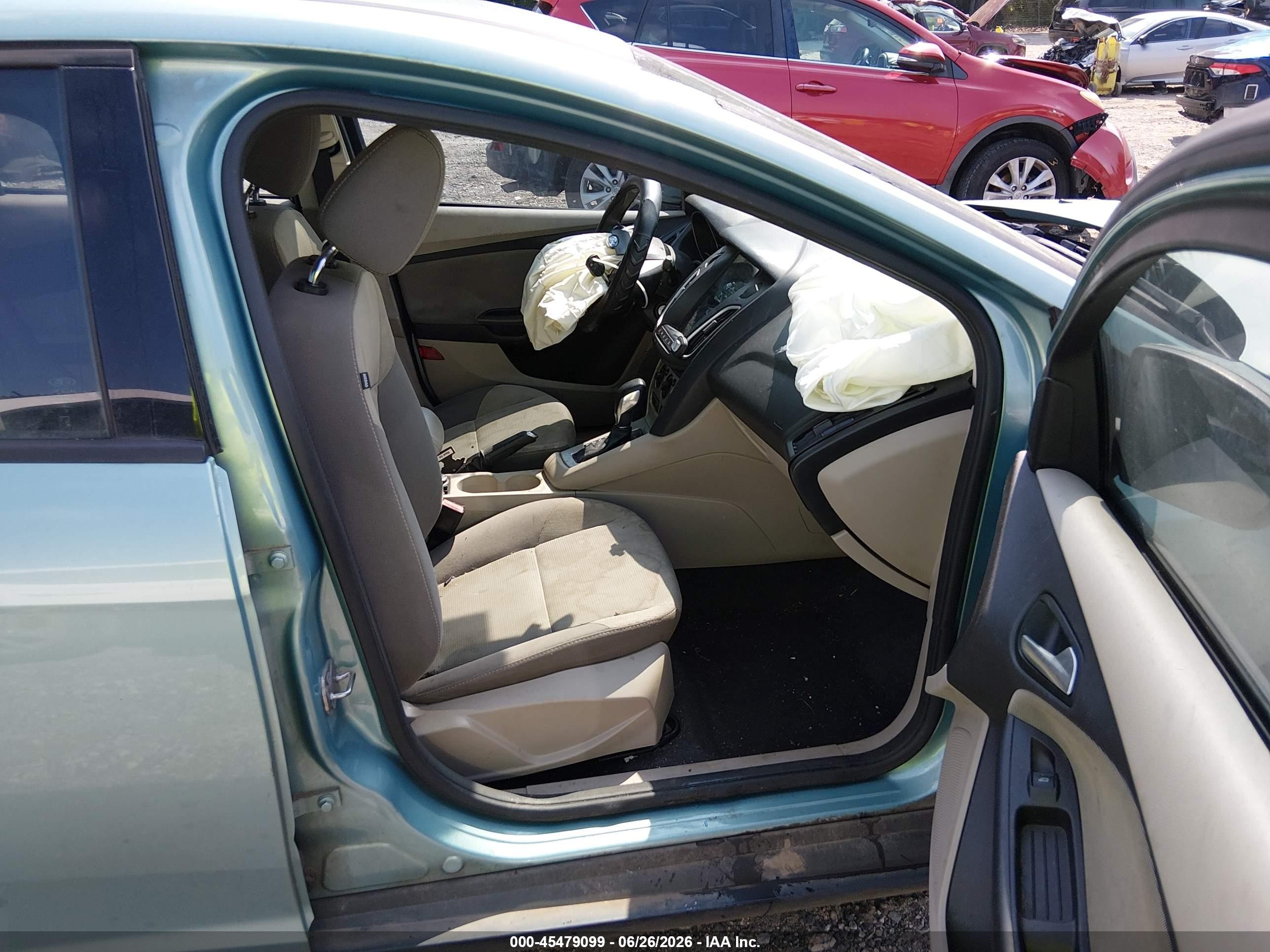 2012 Ford Focus Se Green vin: 1FAHP3F25CL279012