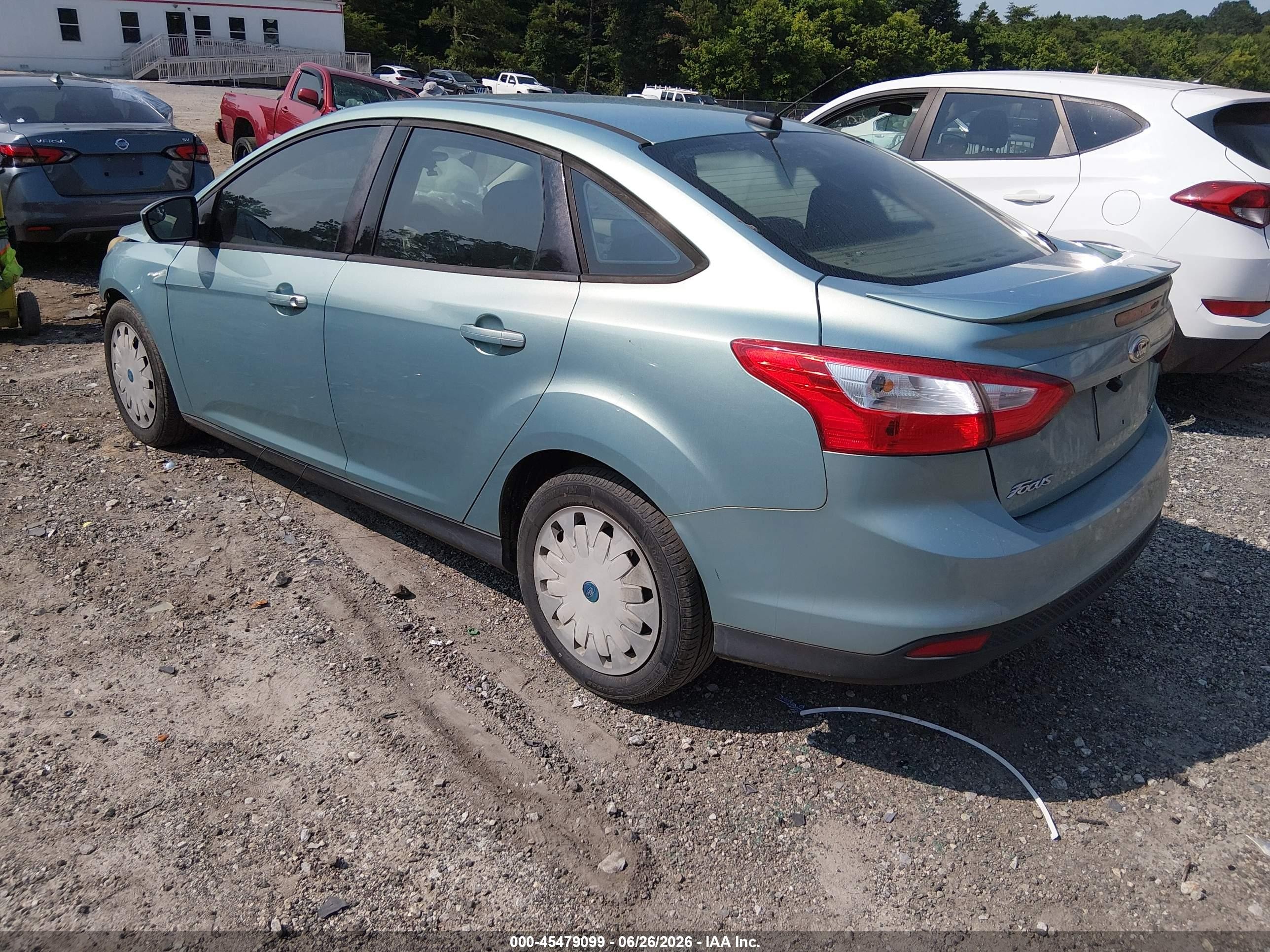 2012 Ford Focus Se Green vin: 1FAHP3F25CL279012