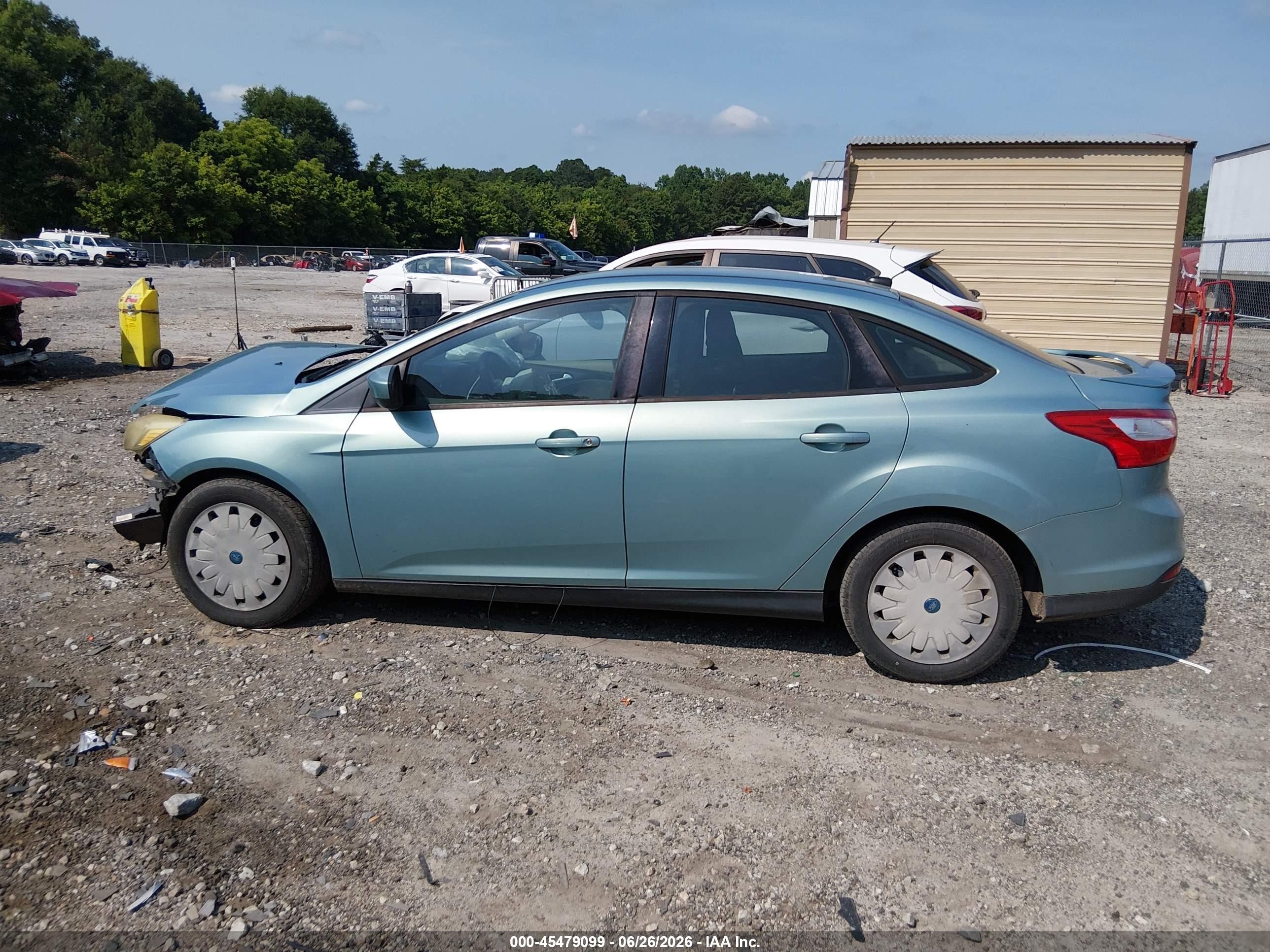 2012 Ford Focus Se Green vin: 1FAHP3F25CL279012