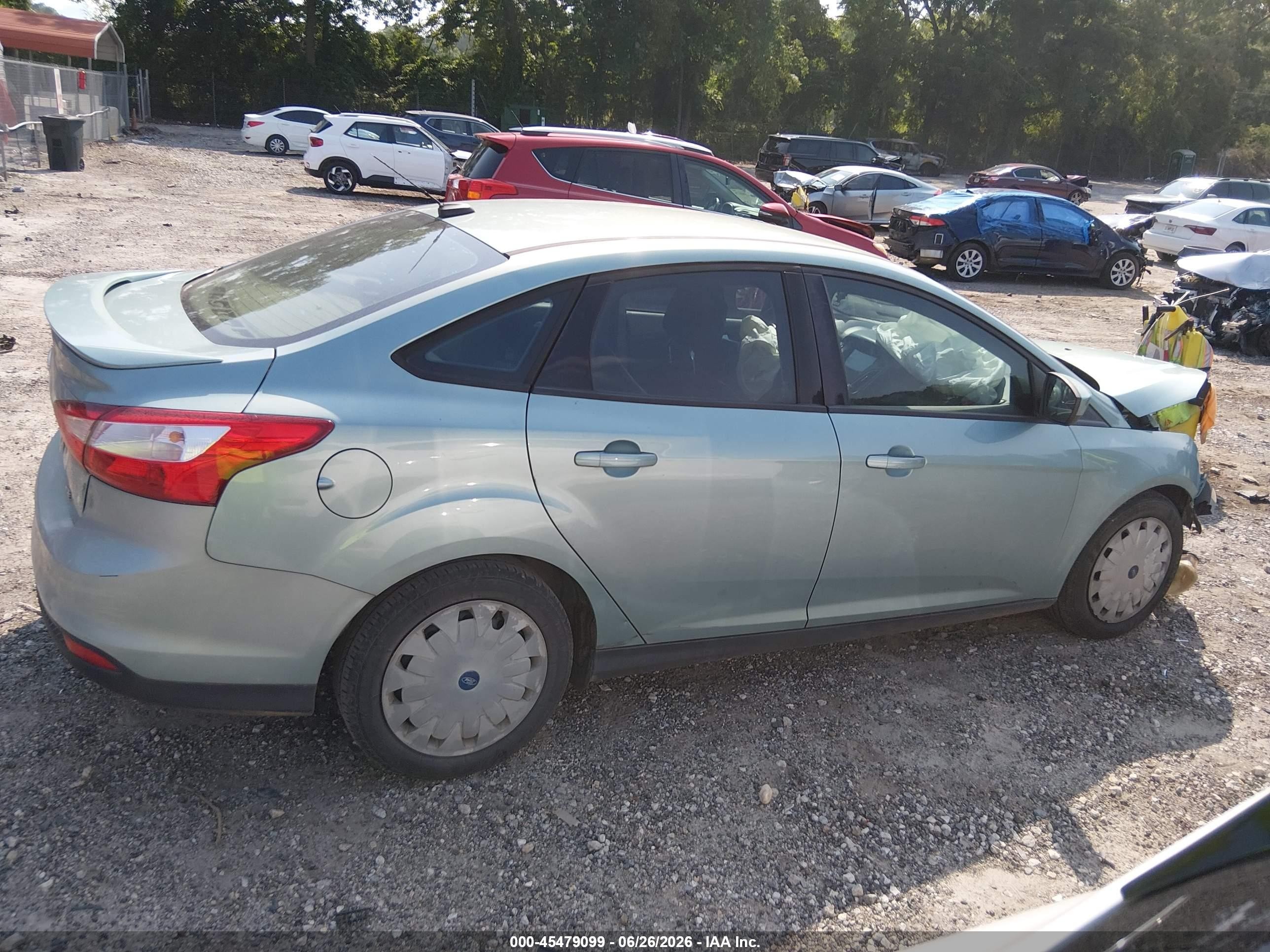 2012 Ford Focus Se Green vin: 1FAHP3F25CL279012