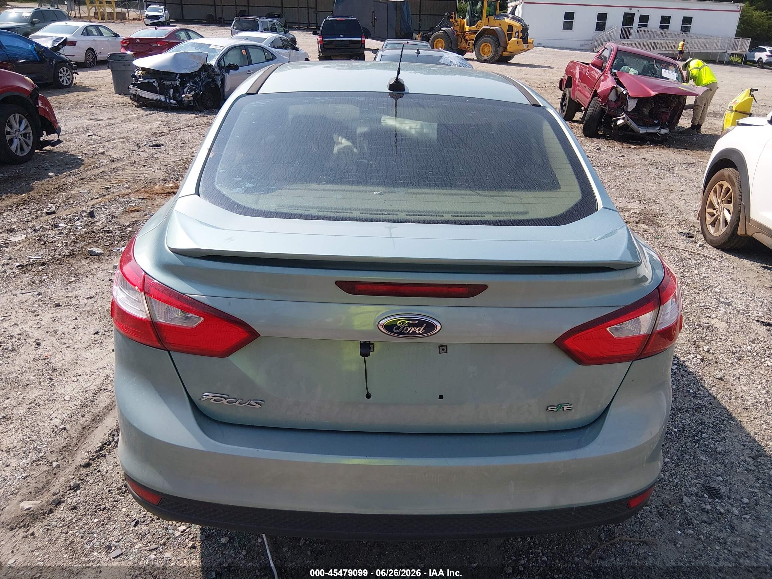 2012 Ford Focus Se Green vin: 1FAHP3F25CL279012
