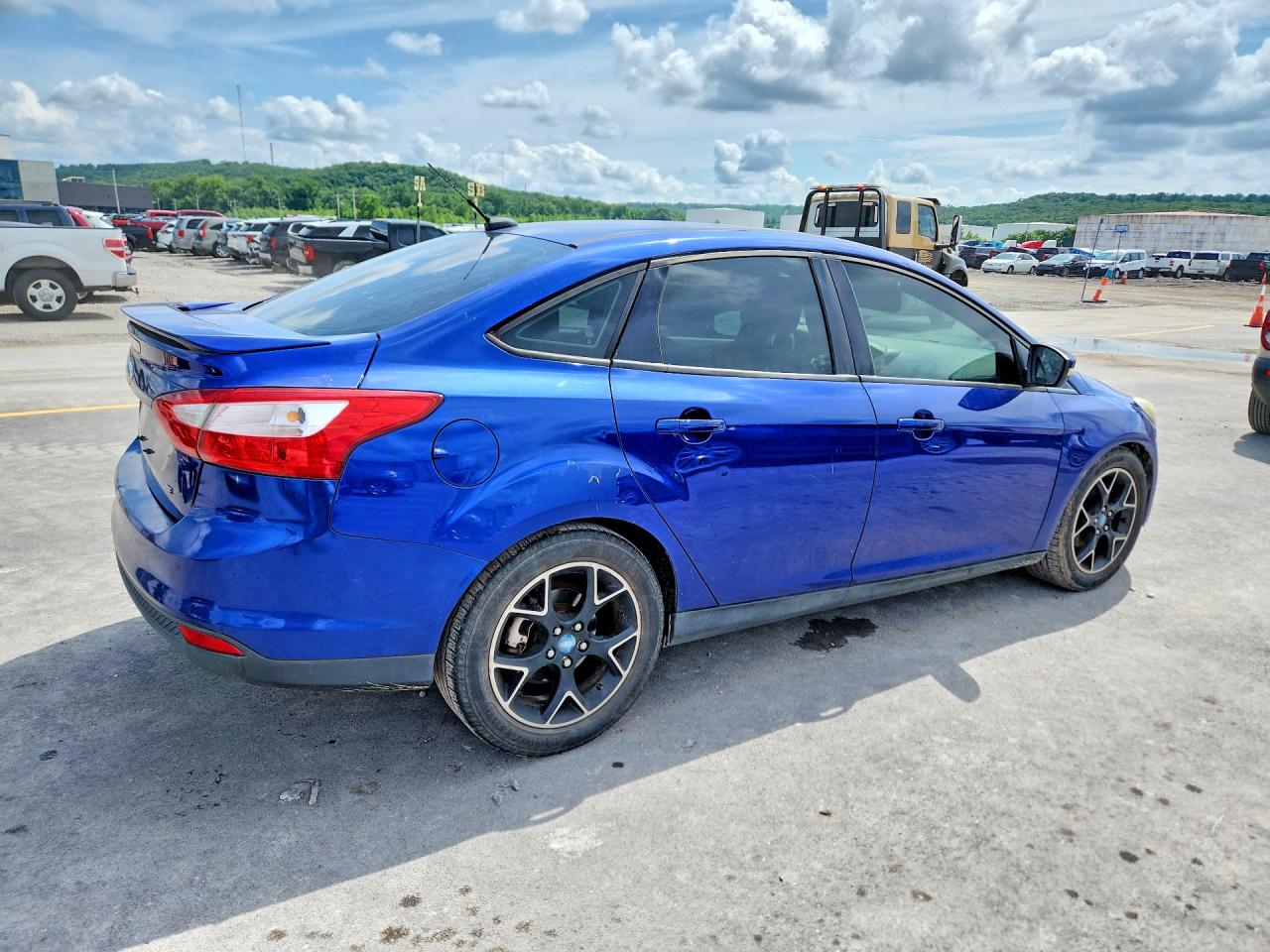 2012 Ford Focus Se Blue vin: 1FAHP3F25CL279110