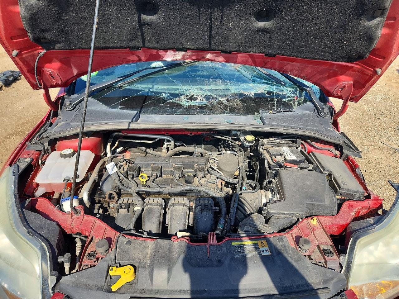 2012 Ford Focus Se Red vin: 1FAHP3F25CL293394