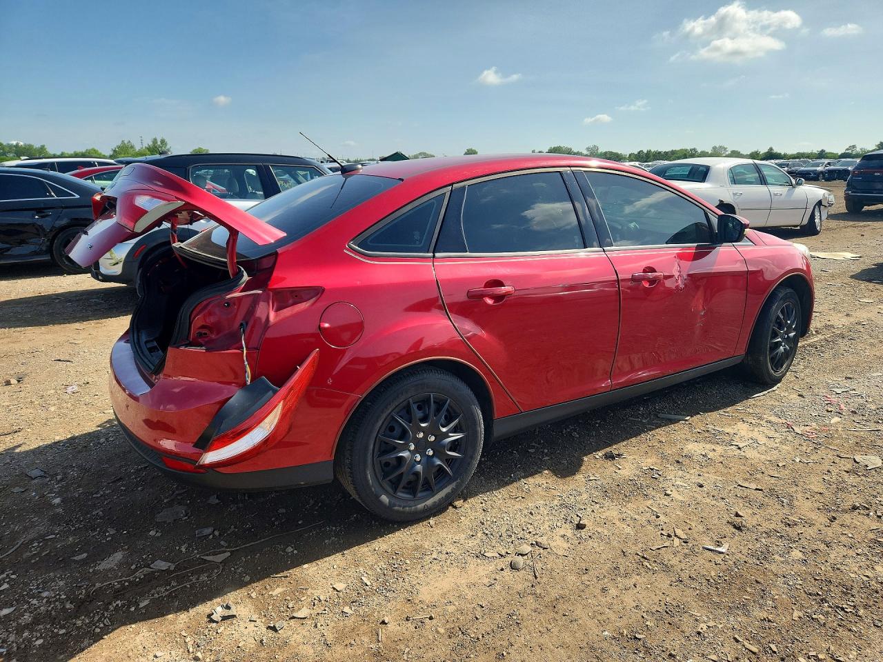 2012 Ford Focus Se Red vin: 1FAHP3F25CL293394