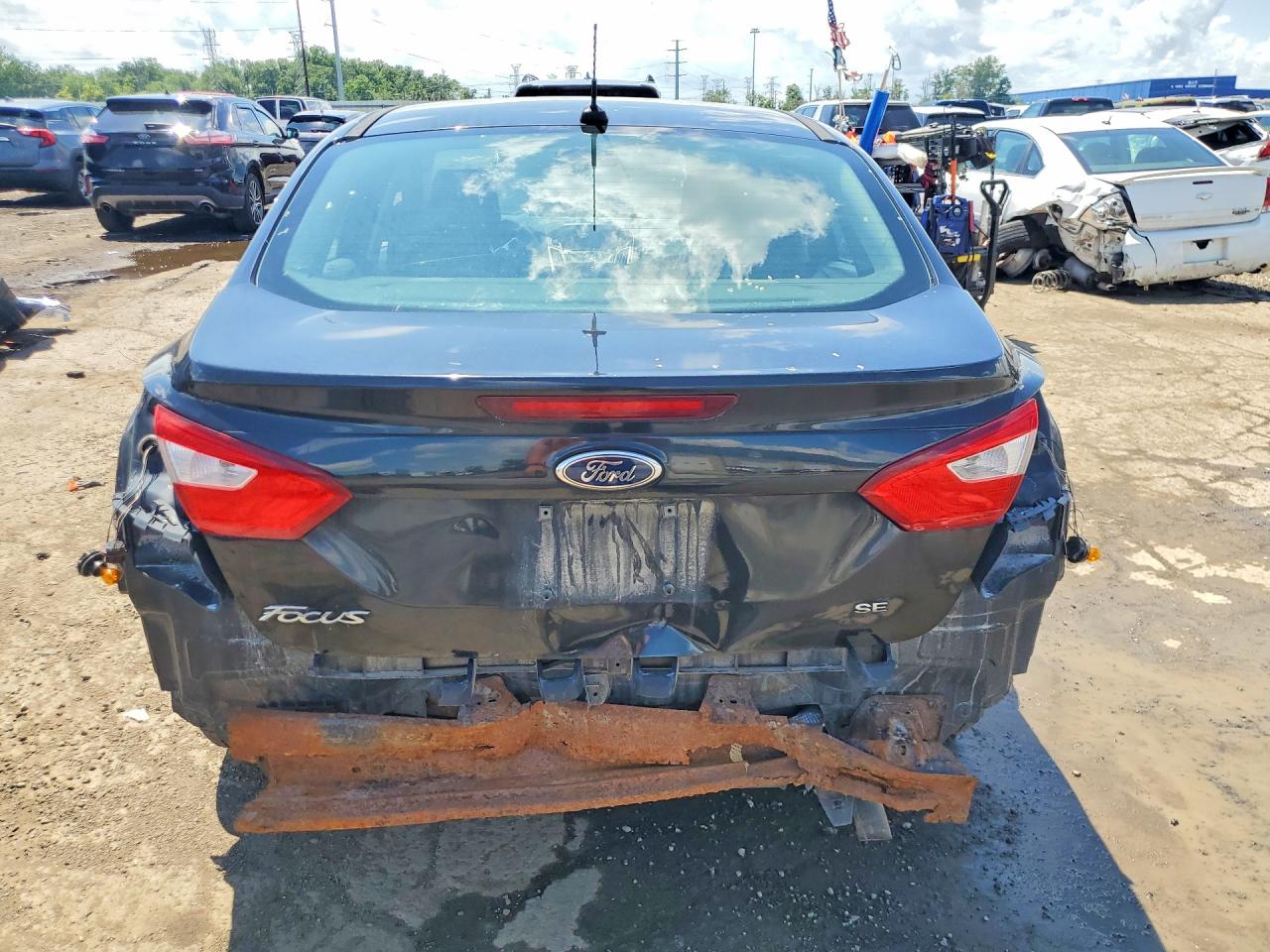 2012 Ford Focus Se Black vin: 1FAHP3F25CL311361