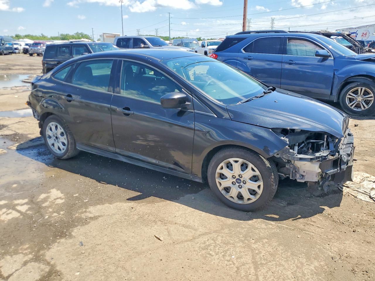 2012 Ford Focus Se Black vin: 1FAHP3F25CL311361