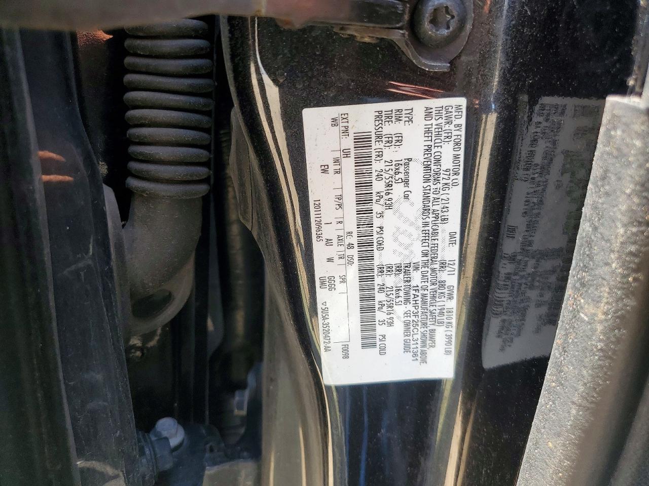 2012 Ford Focus Se Black vin: 1FAHP3F25CL311361