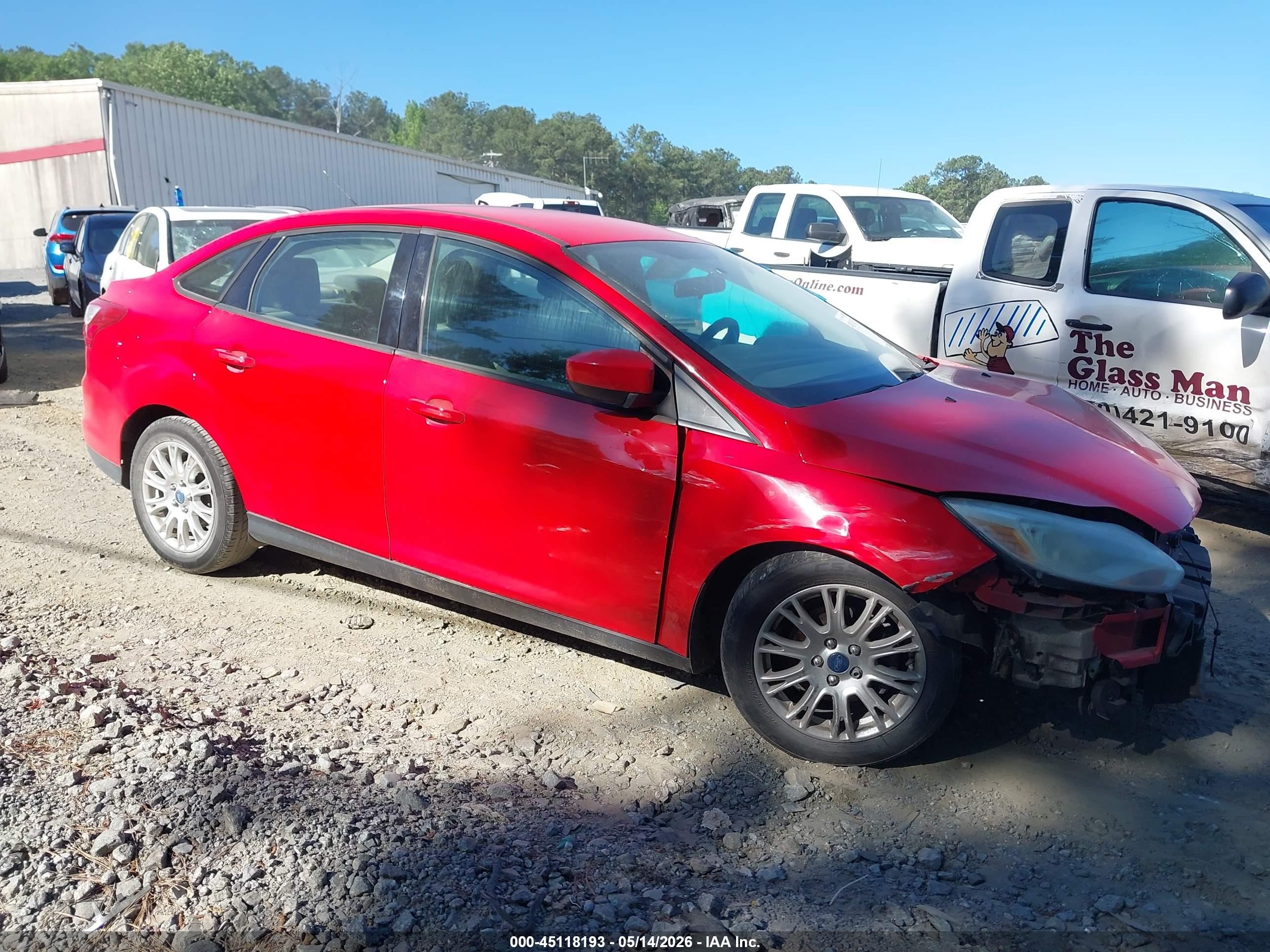 2012 Ford Focus Se Red vin: 1FAHP3F25CL333277