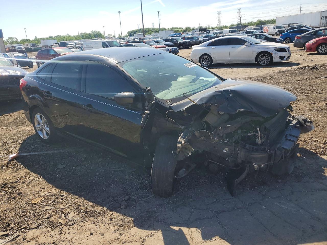 2012 Ford Focus Se Black vin: 1FAHP3F25CL409225