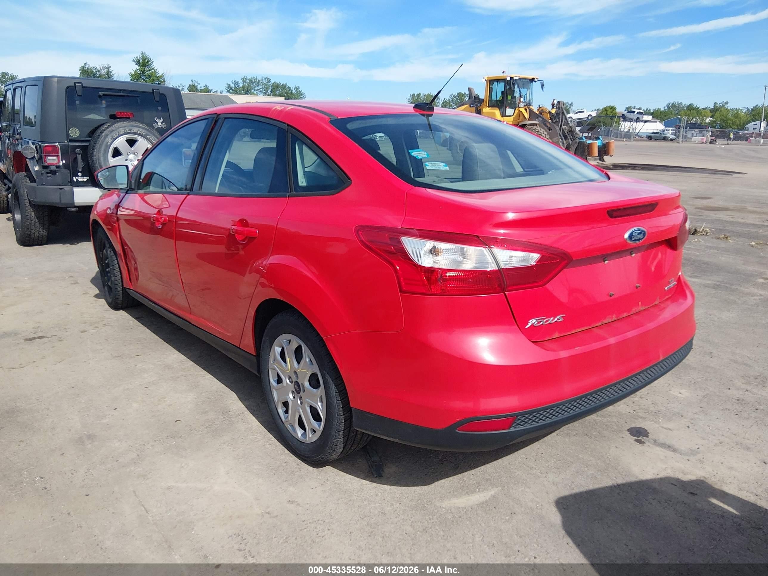 2012 Ford Focus Se Red vin: 1FAHP3F25CL421164