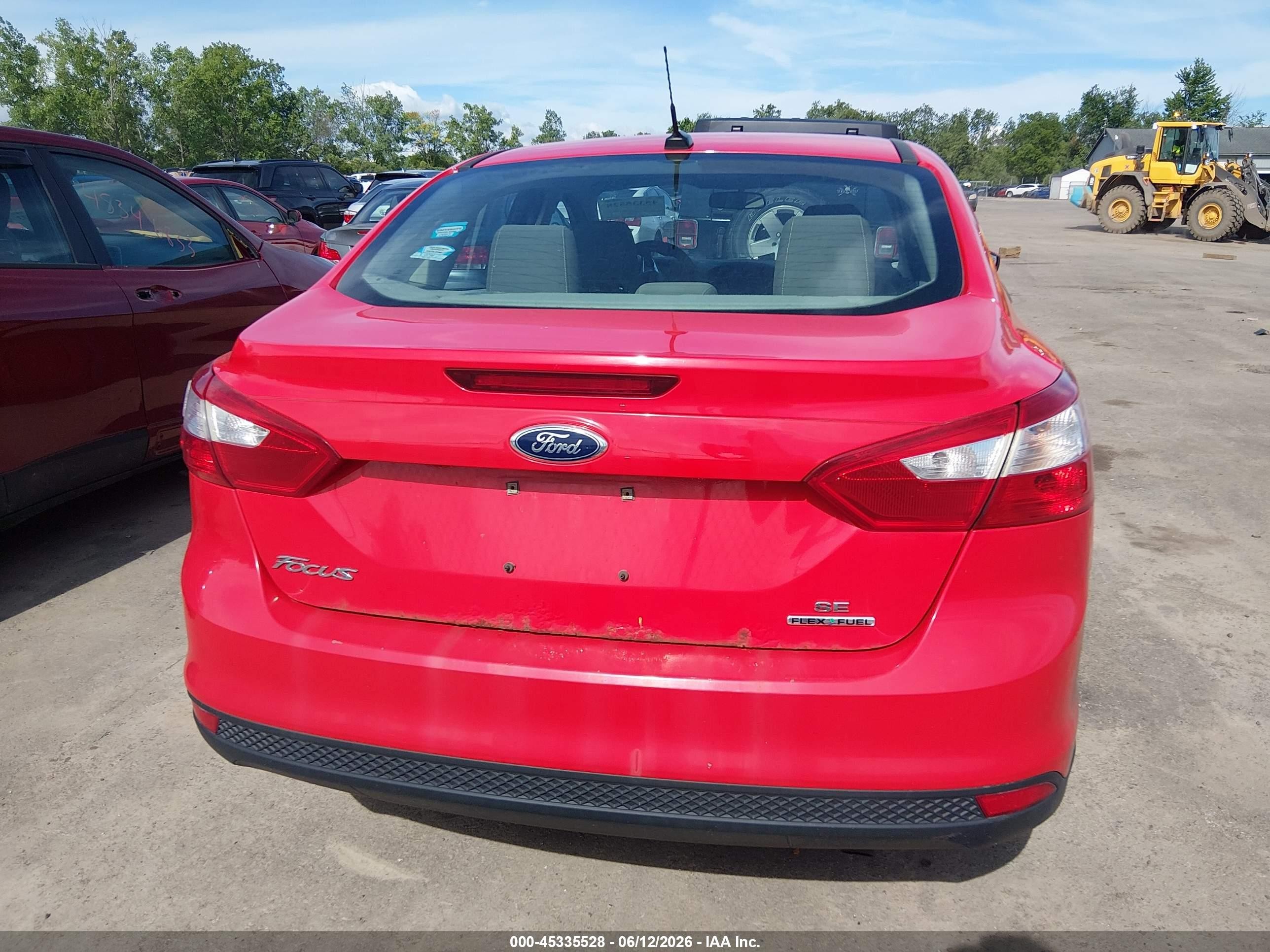 2012 Ford Focus Se Red vin: 1FAHP3F25CL421164