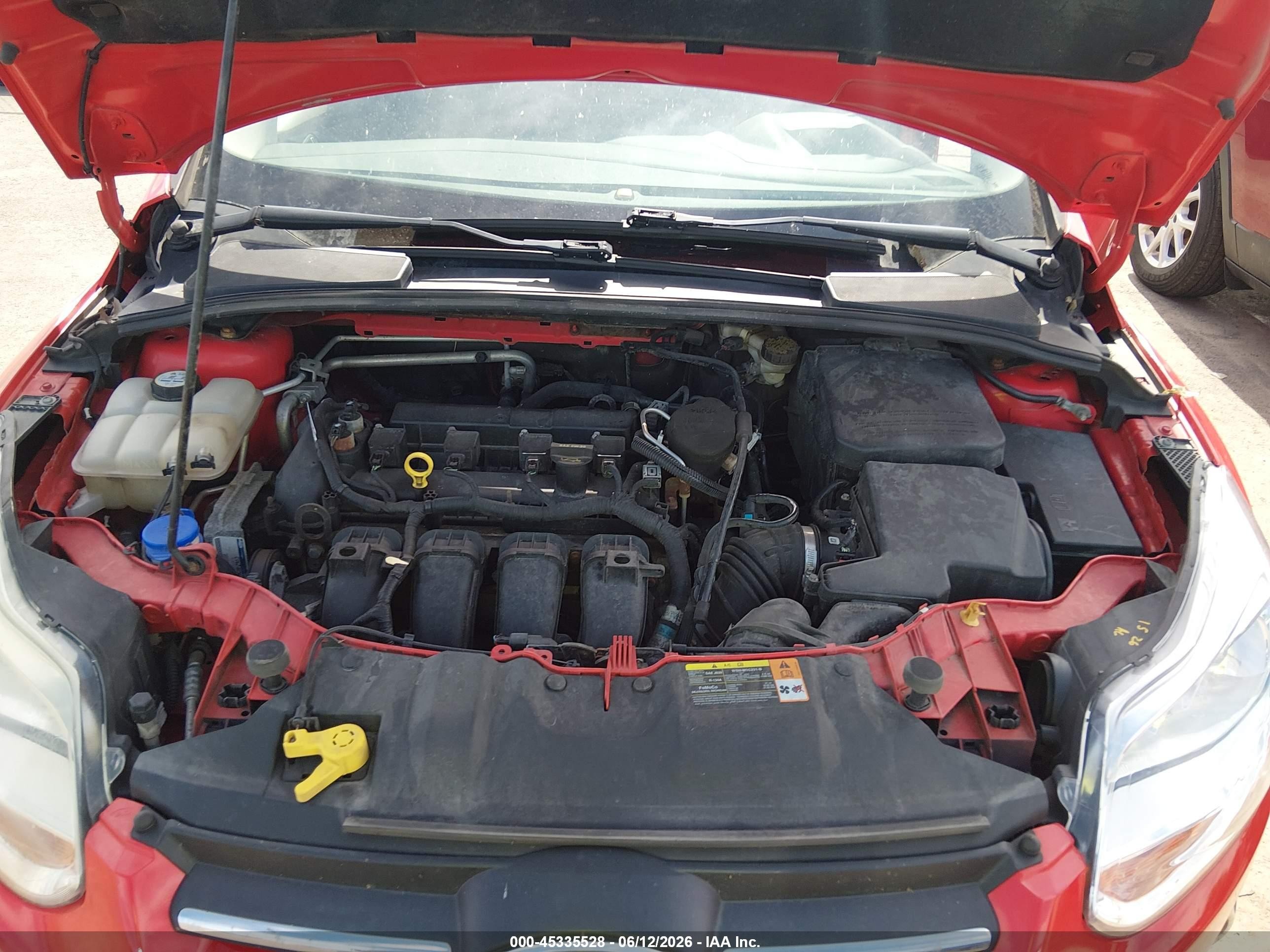 2012 Ford Focus Se Red vin: 1FAHP3F25CL421164