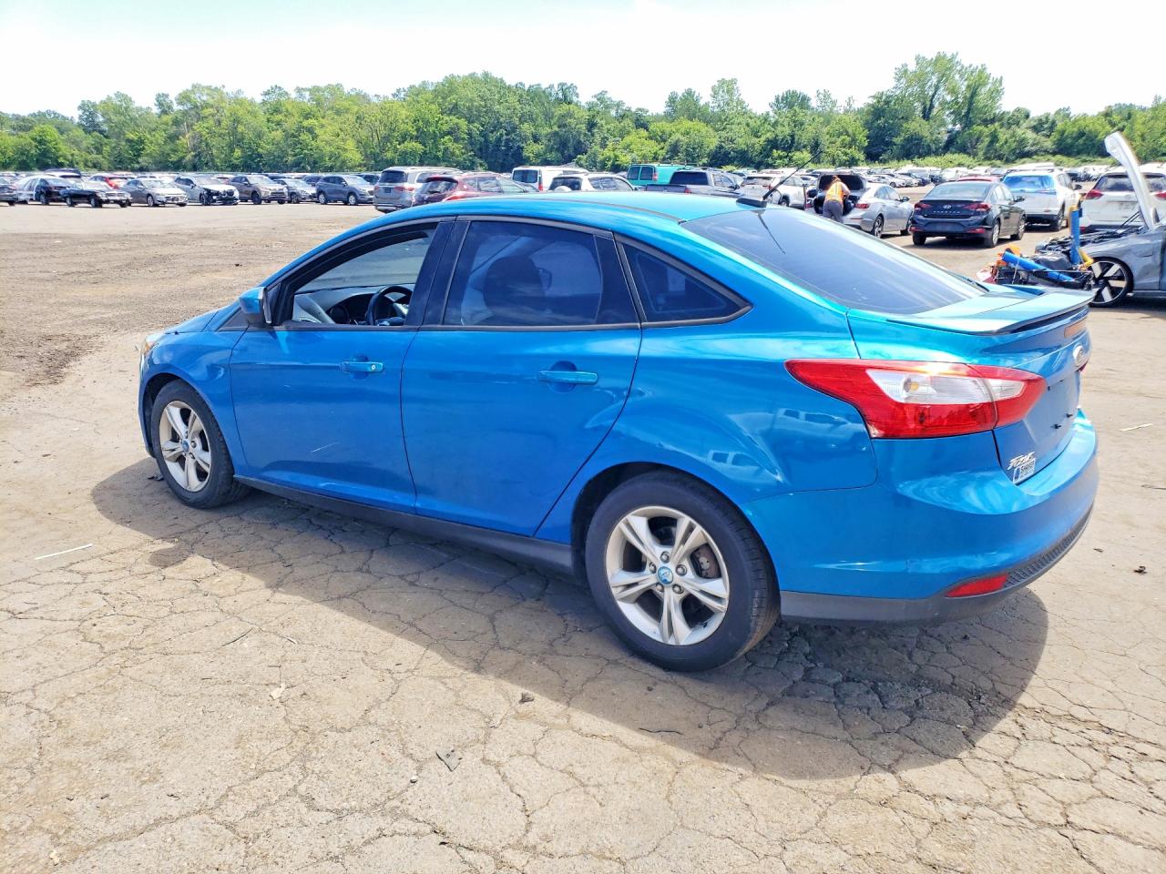 2012 Ford Focus Se Blue vin: 1FAHP3F25CL442211